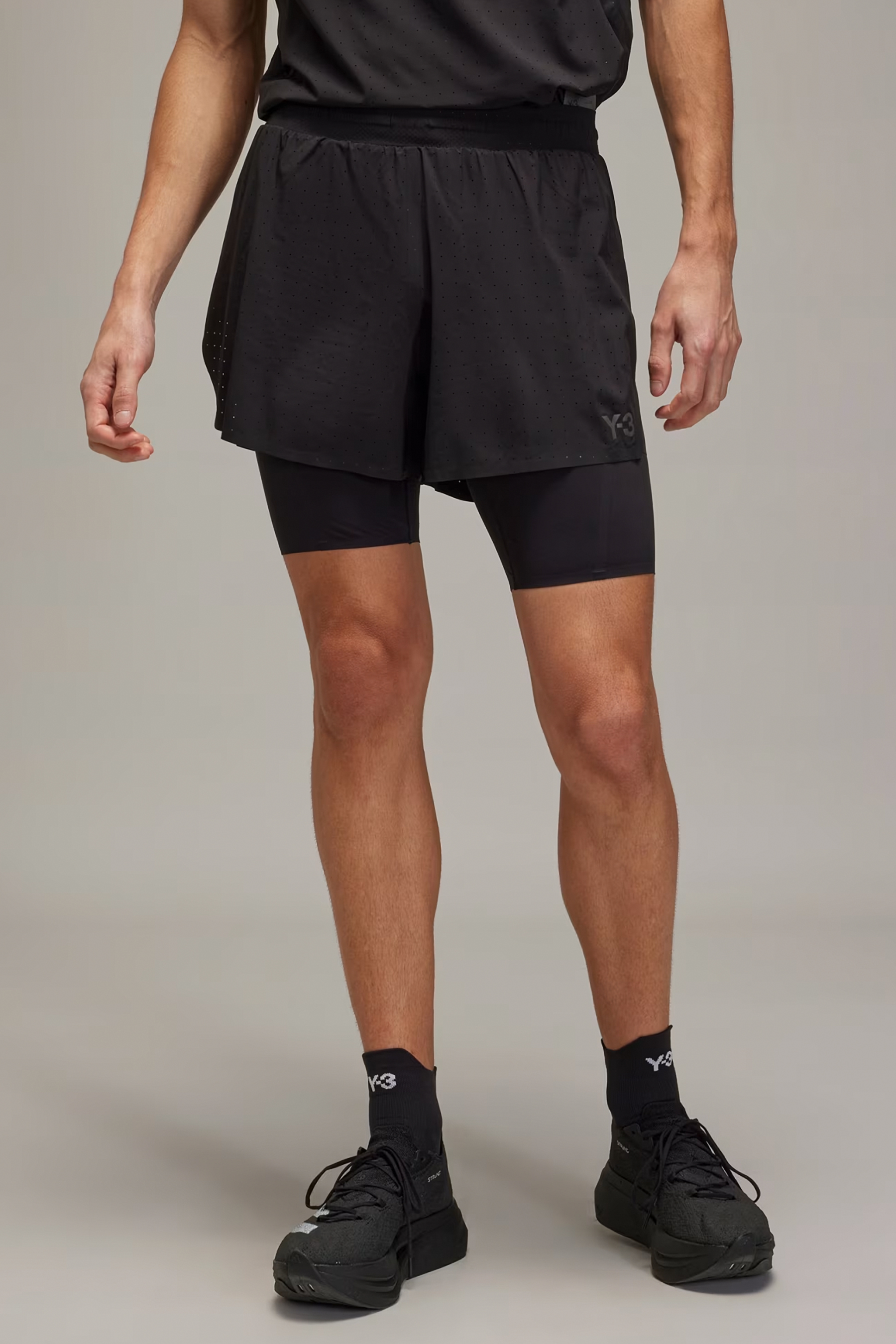 Y-3 Recycled Polyester Stretch Running Shorts & Tights