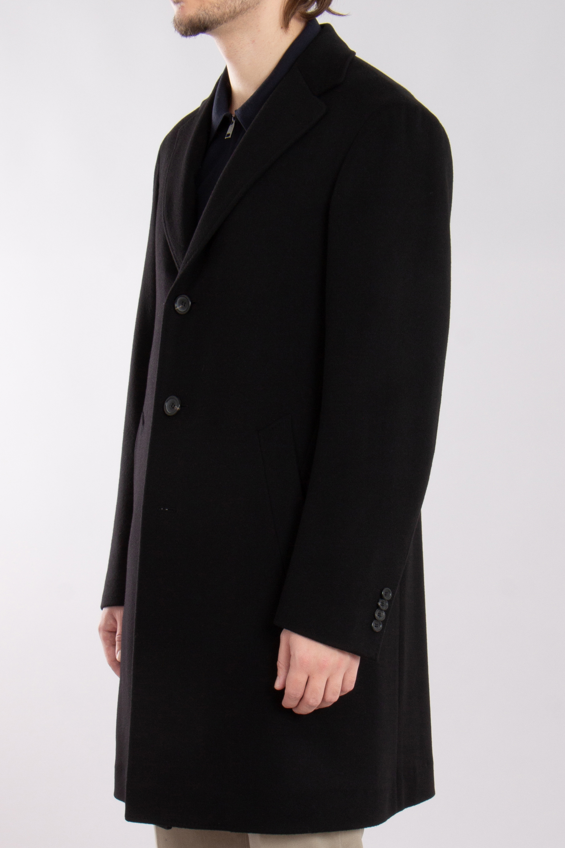 CANALI Wool-Cashmere Blend Coat Kei