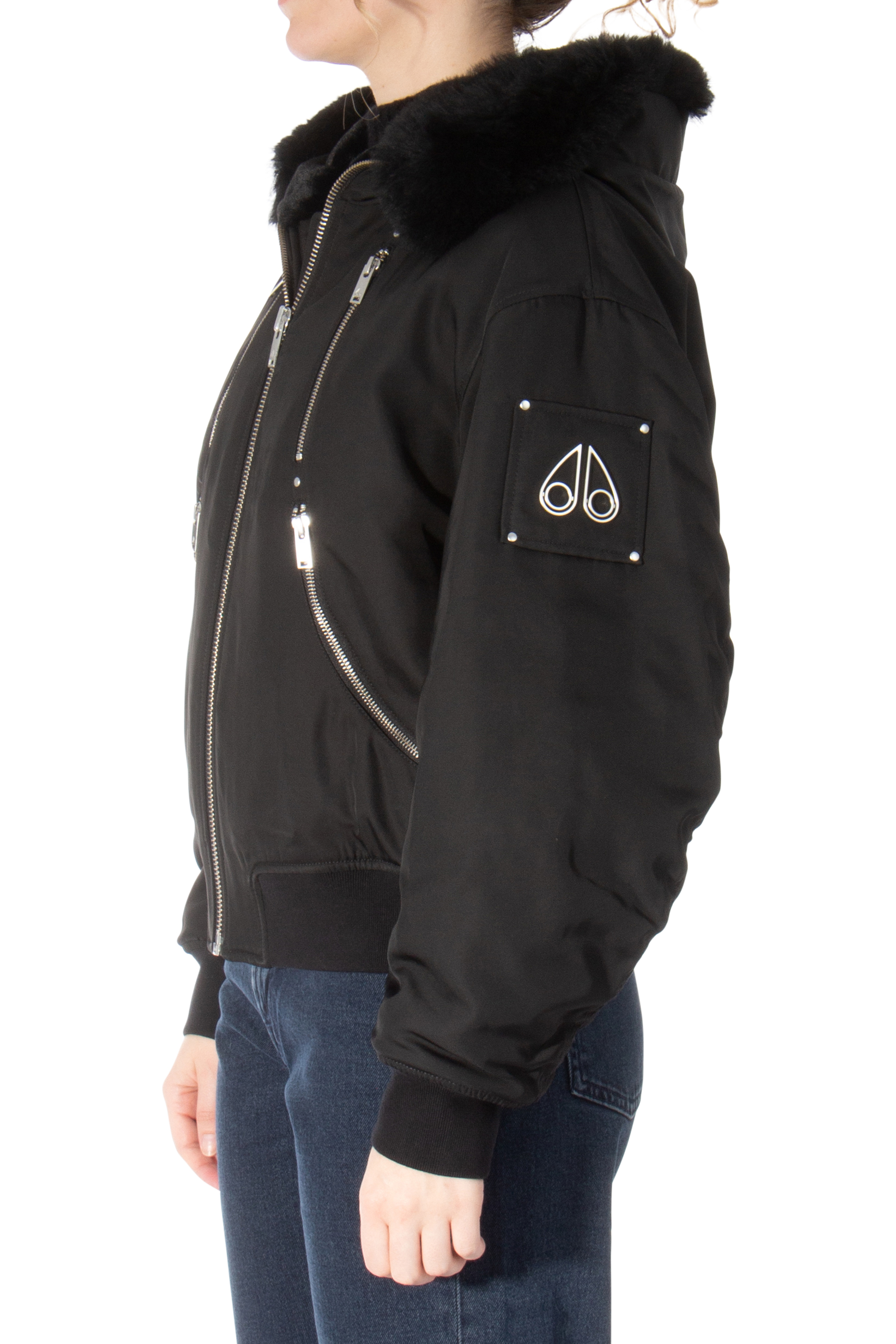 MOOSE KNUCKLES Recycled Padding Bomber Jacket Decatur