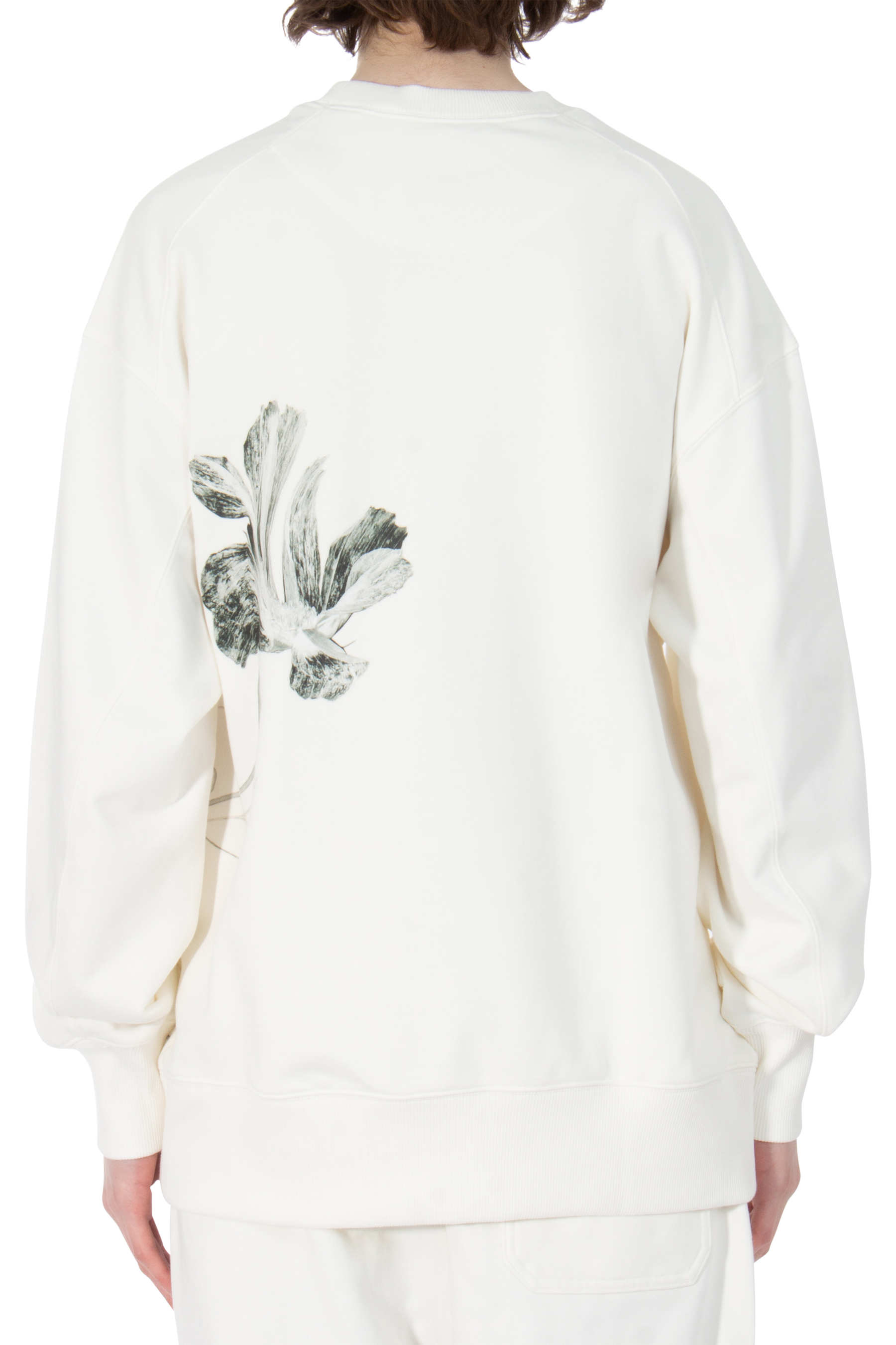 Y-3 Graphic French Terry Crew Neck Sweatshirt