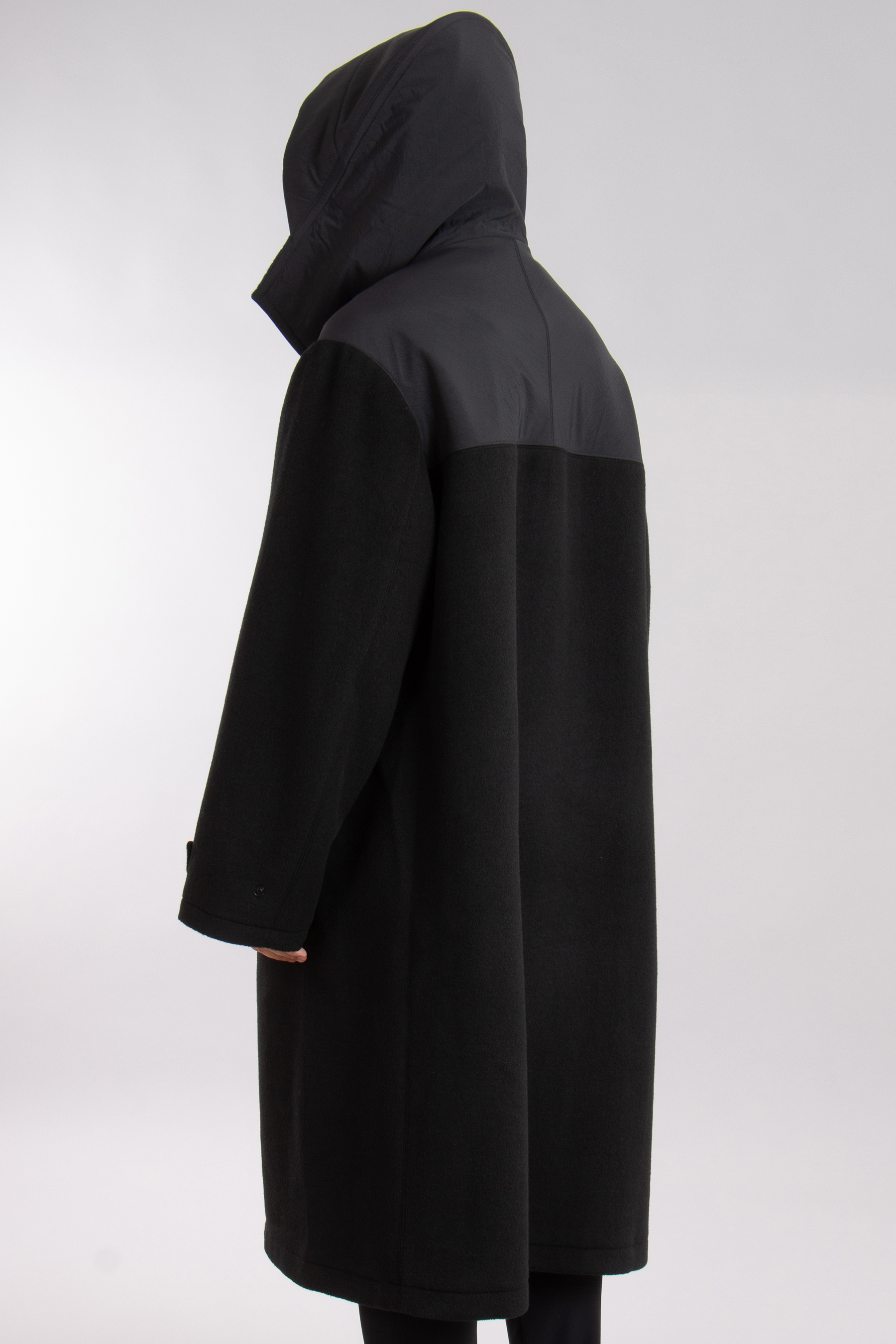 Y-3 Wool Blend Coat Mellton