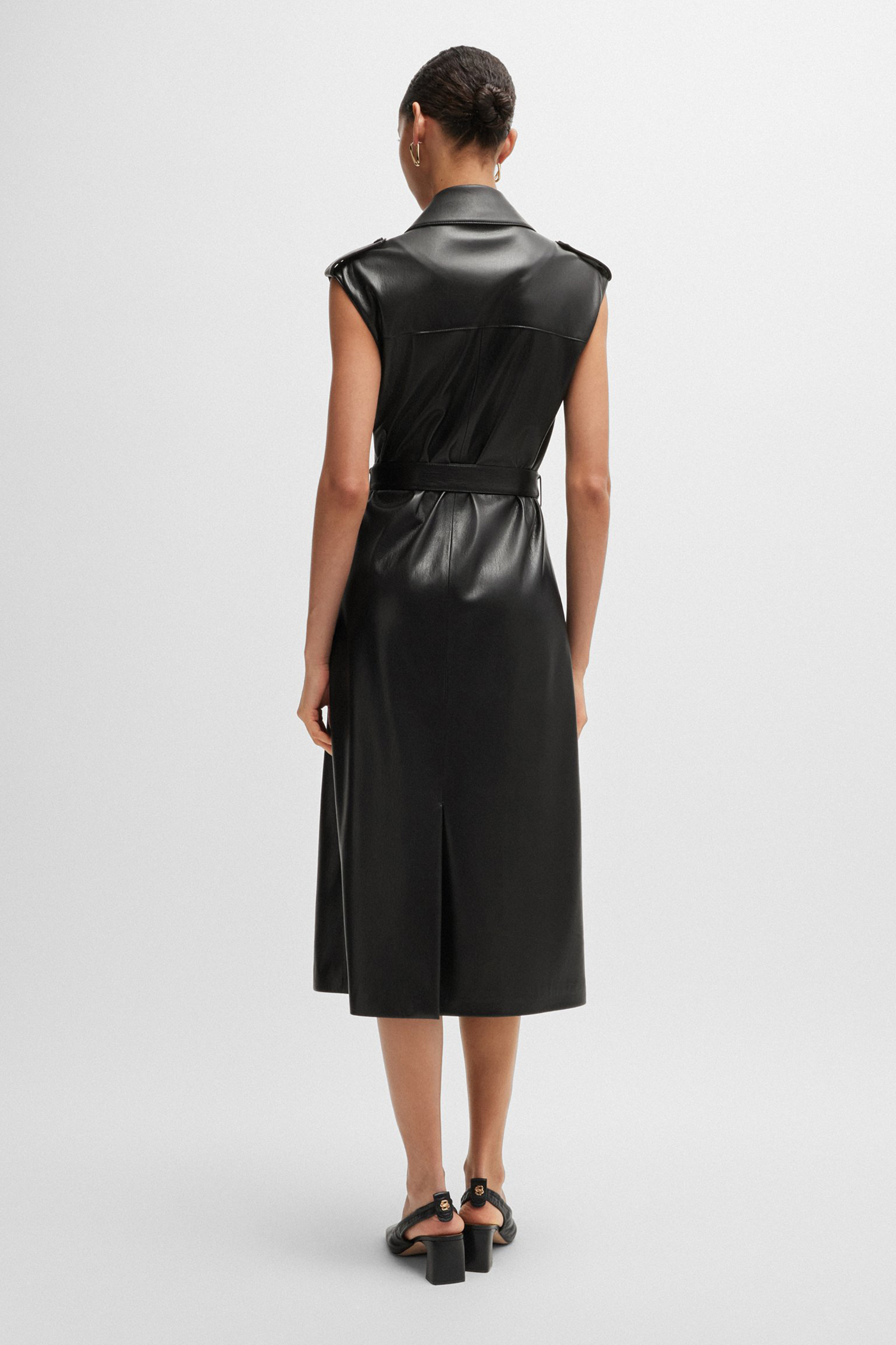 BOSS Faux Leather Dress Dujeta