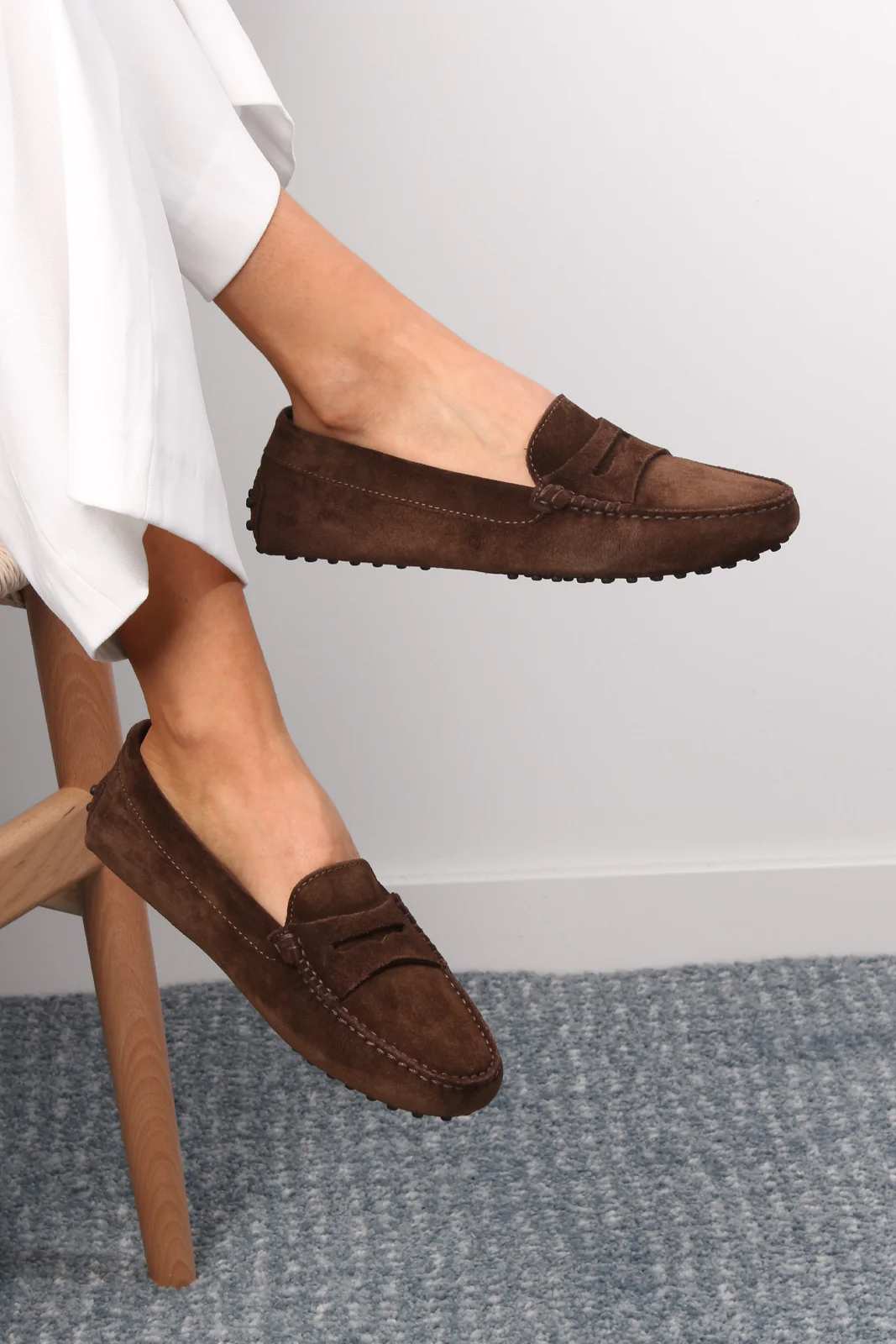 AURÉLIEN Softey® Suede Lady Driving Shoes