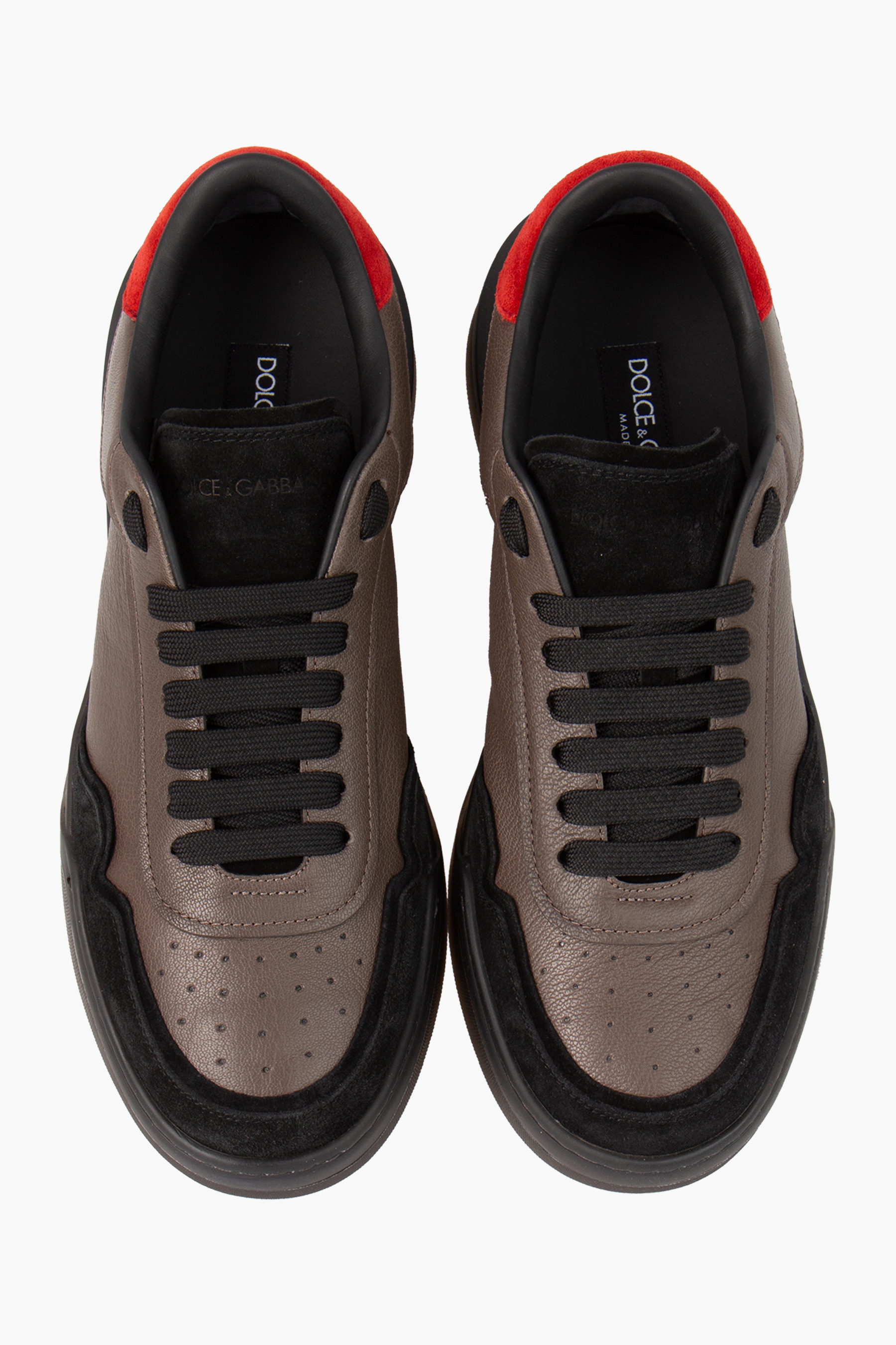 DOLCE & GABBANA Leather & Suede Sneakers New Roma