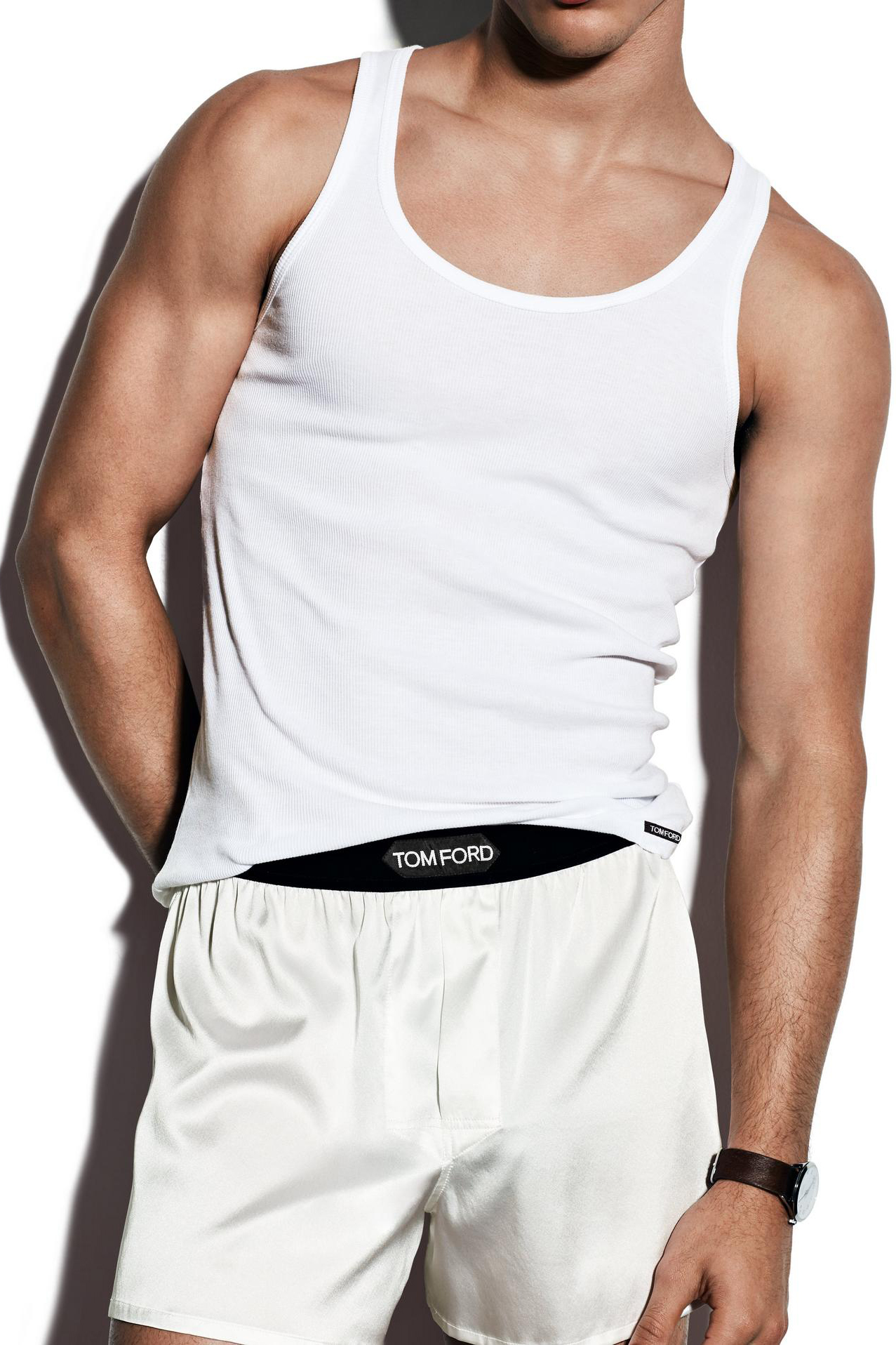 TOM FORD Ribbed Cotton-Modal Blend Tank Top