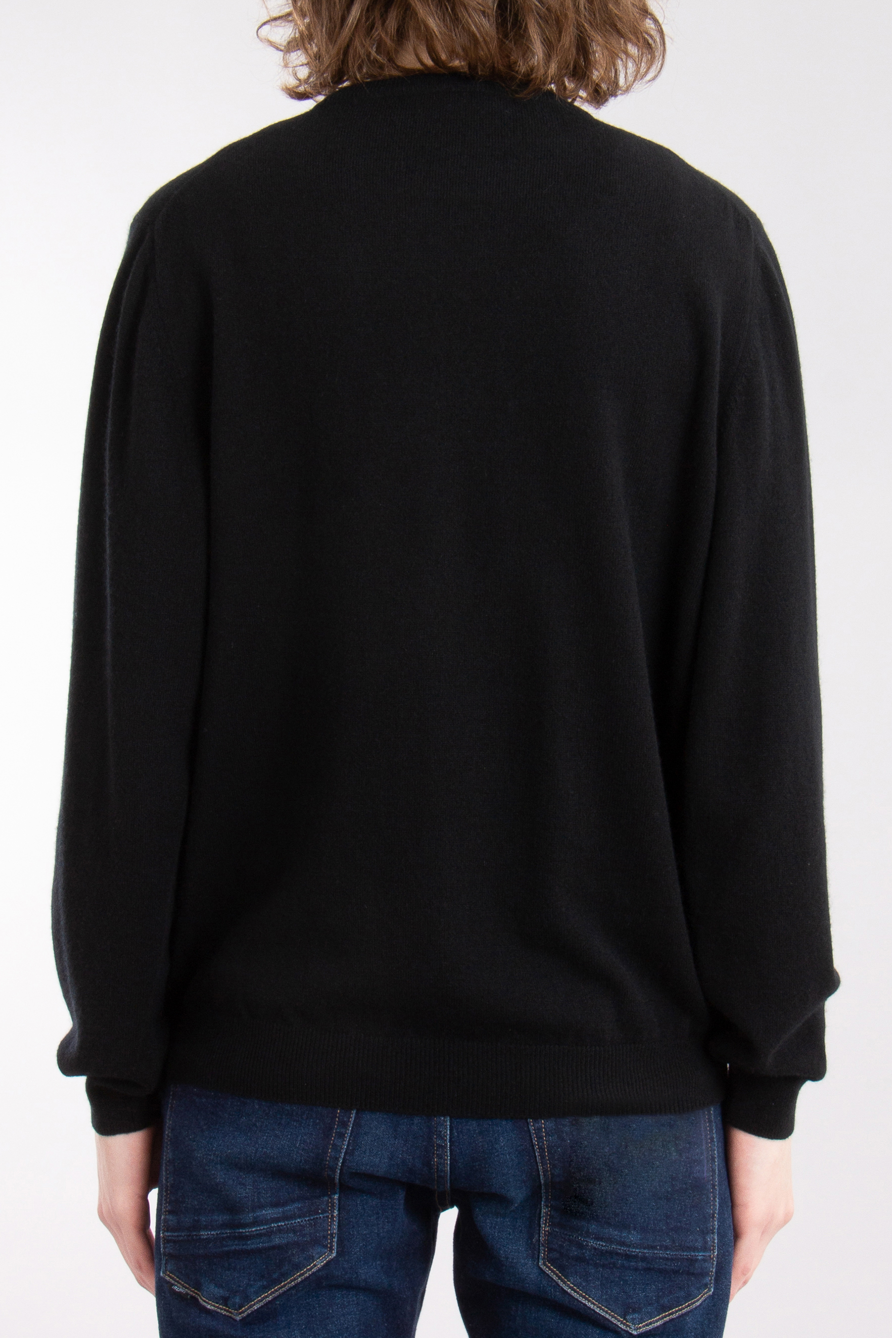 AIDA BARNI Crew Neck Cashmere Knit Sweater