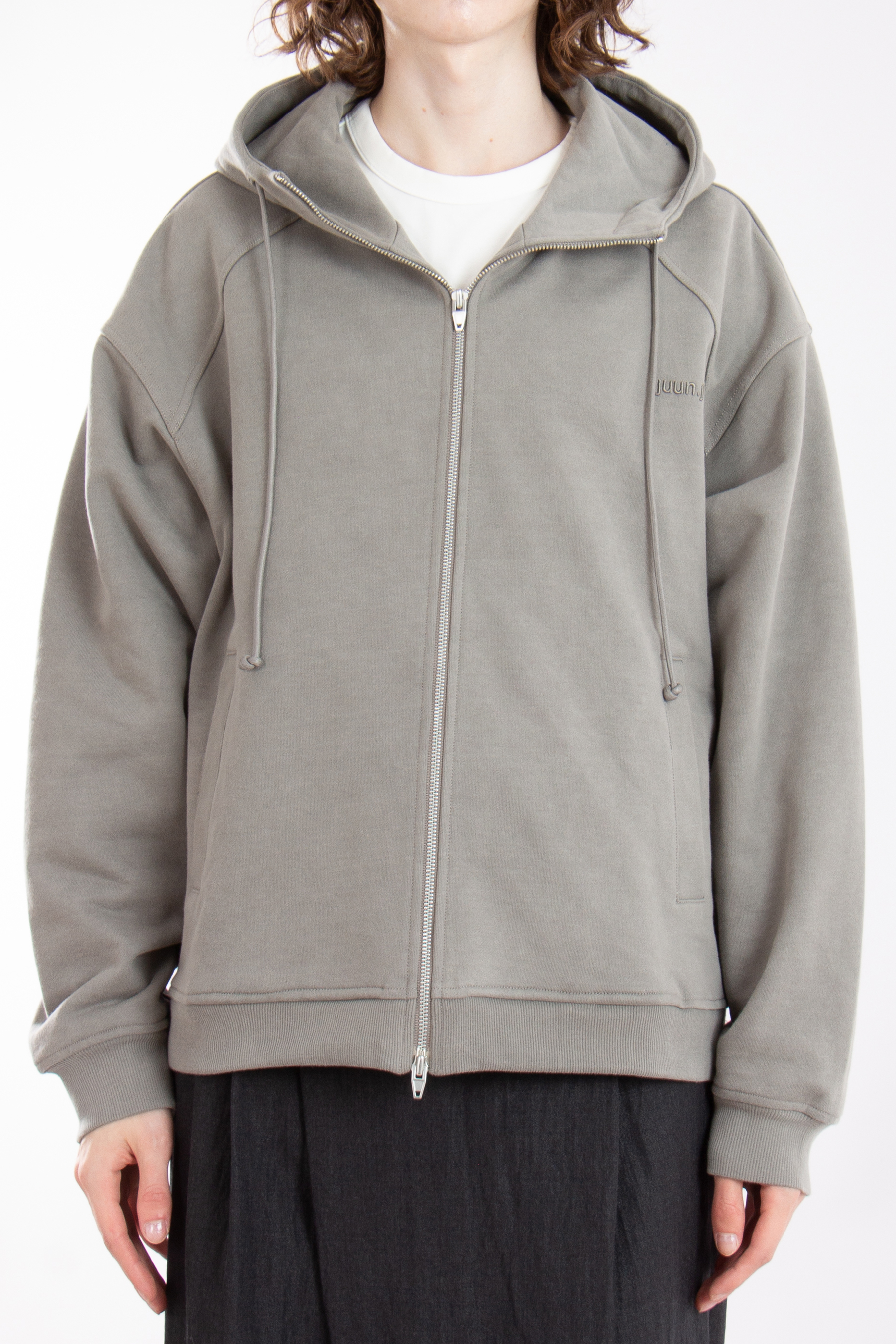 JUUN.J Oversized Cotton Zip Hoodie