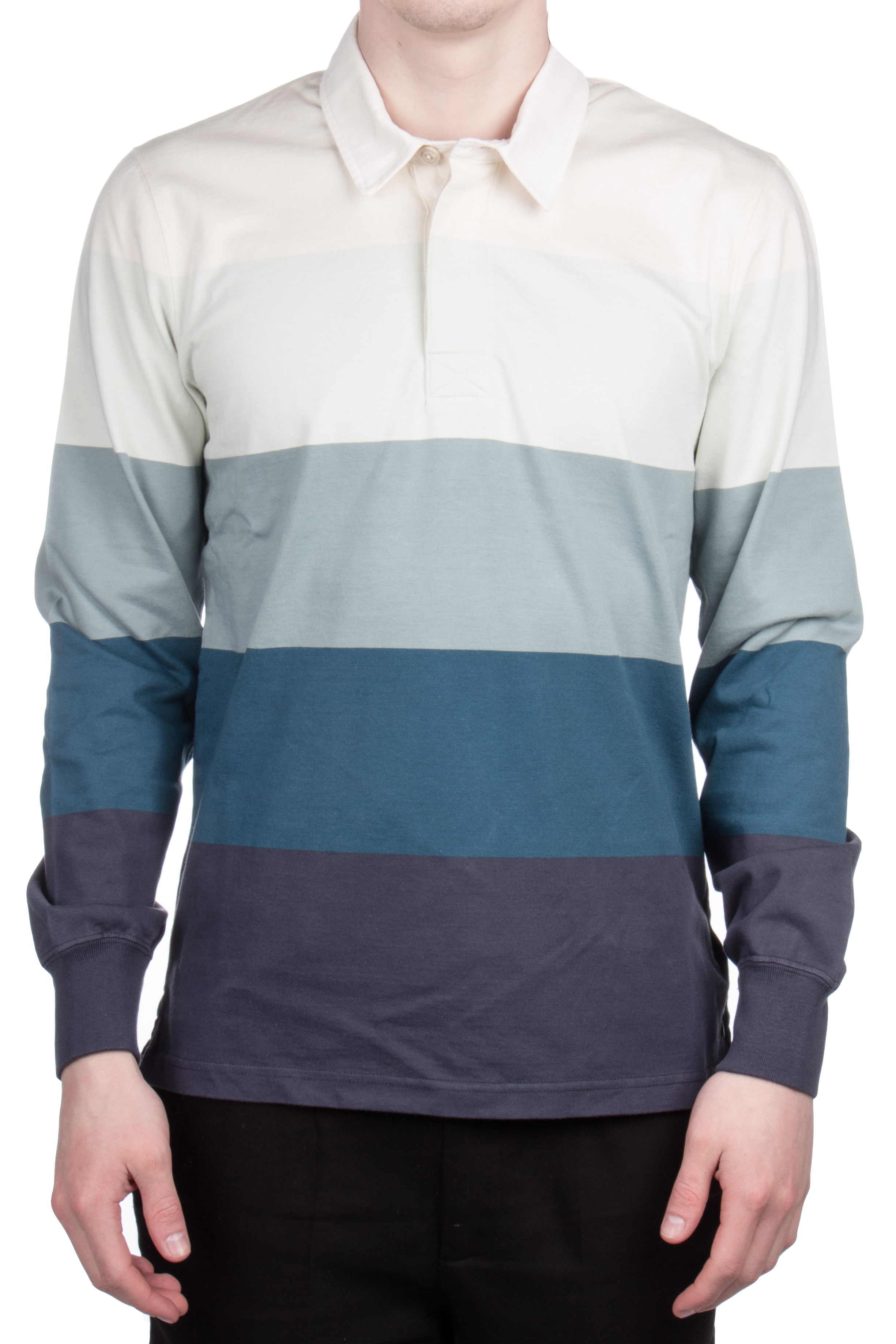 RON DORFF Colour Block Longlseeve Poloshirt