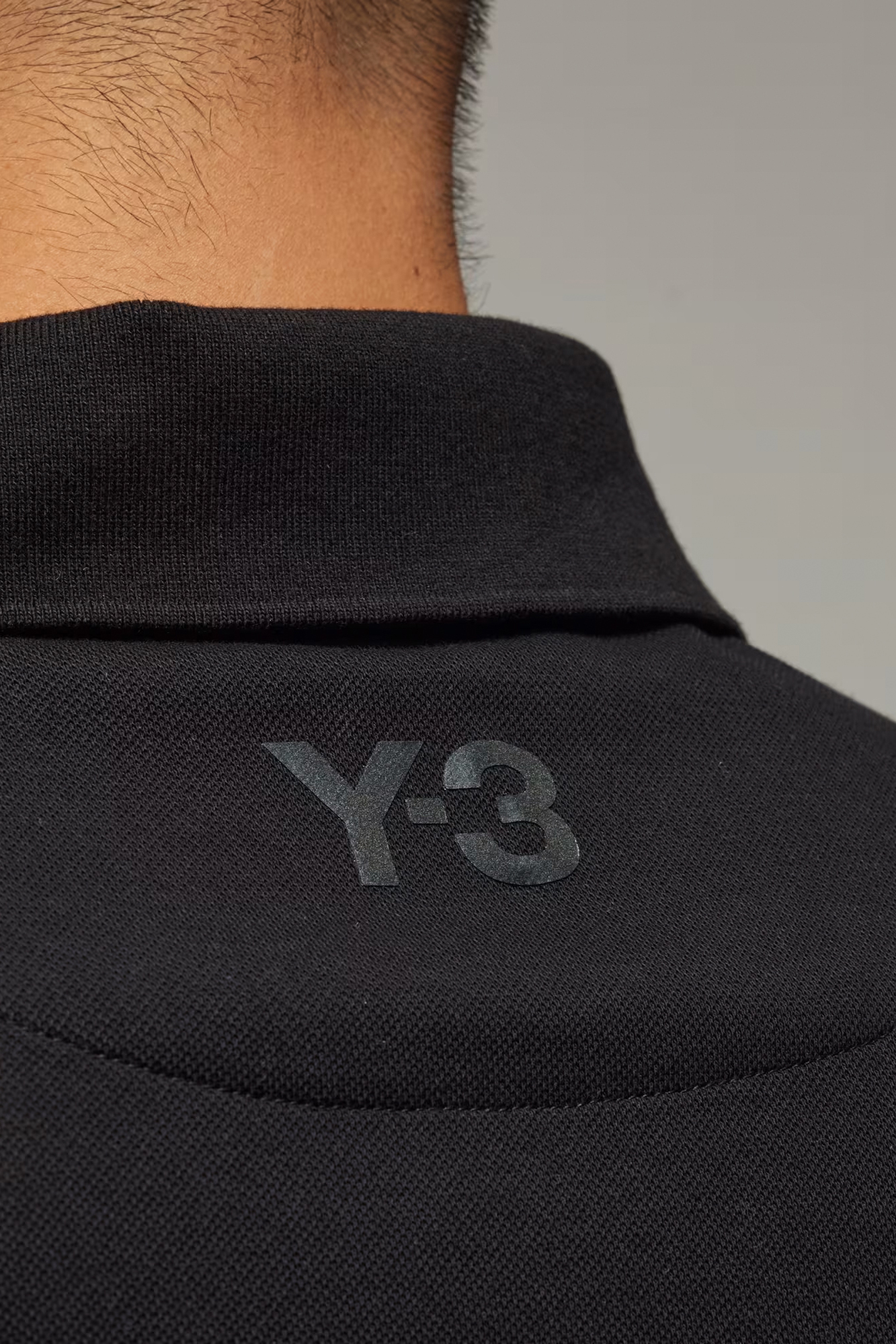 Y-3 Short Sleeve Cotton Piqué Polo Shirt