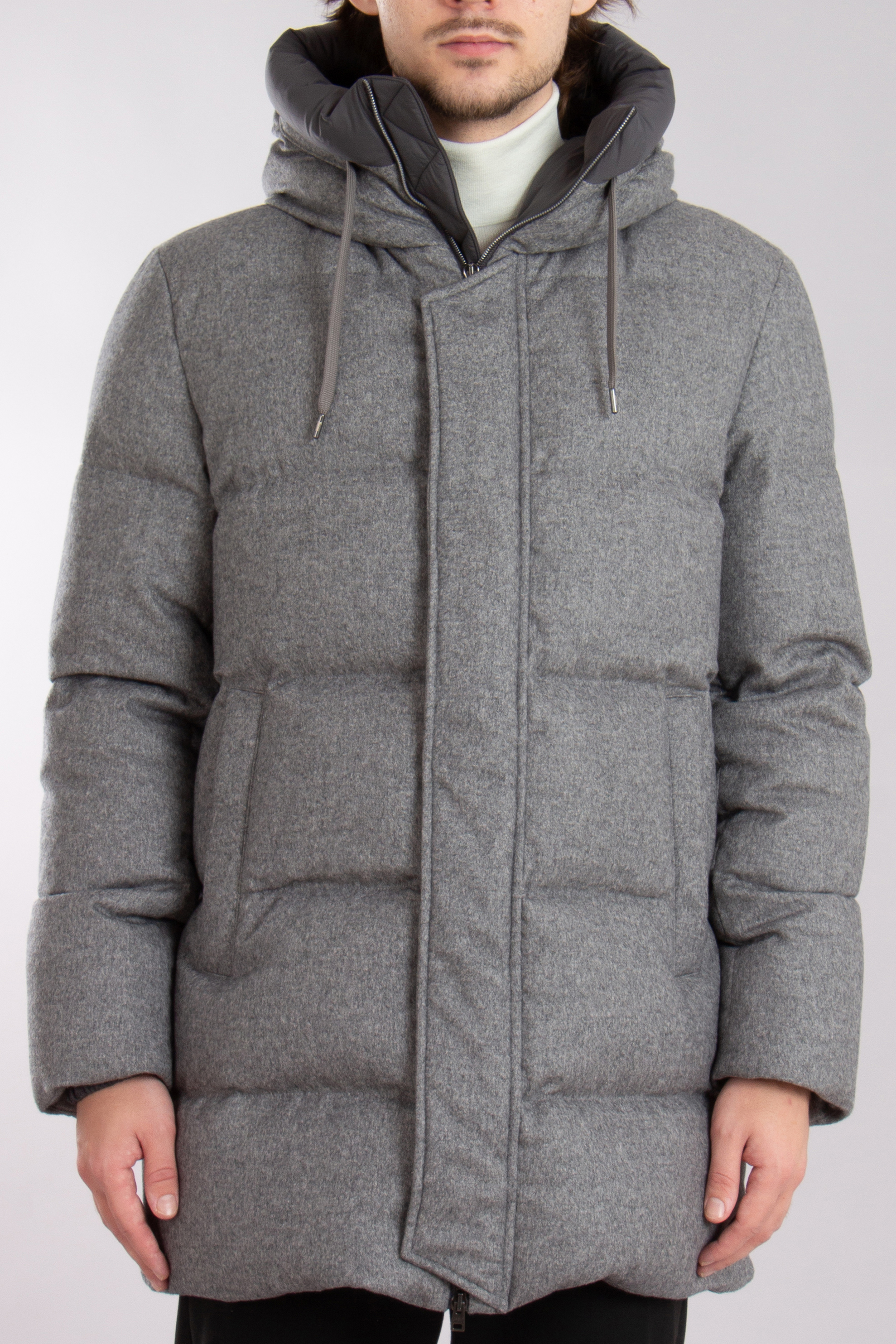 HERNO Cashmere-Silk & Ecoage Down Jacket