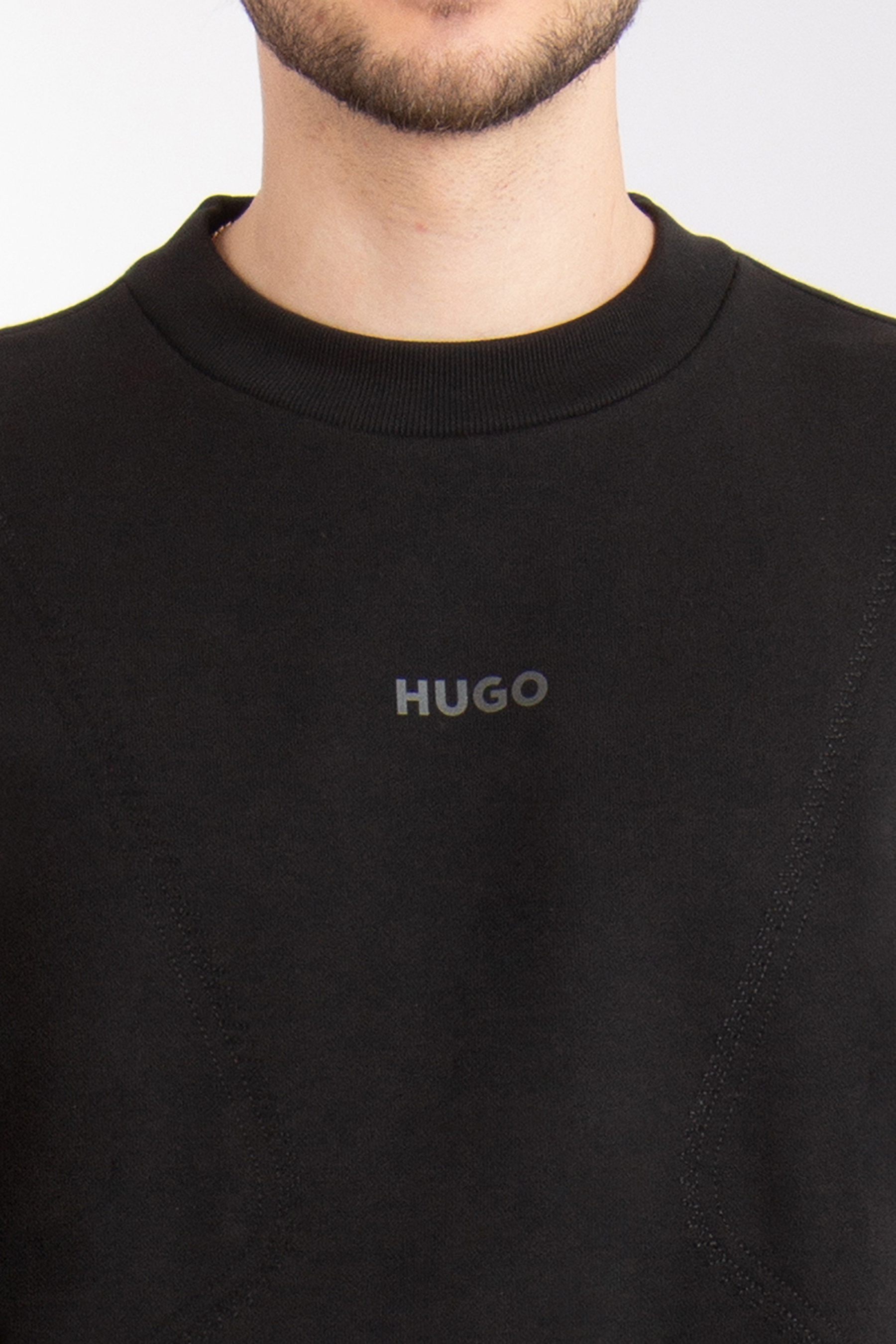 HUGO Printed Cotton Terry Sweatshirt Dautumna