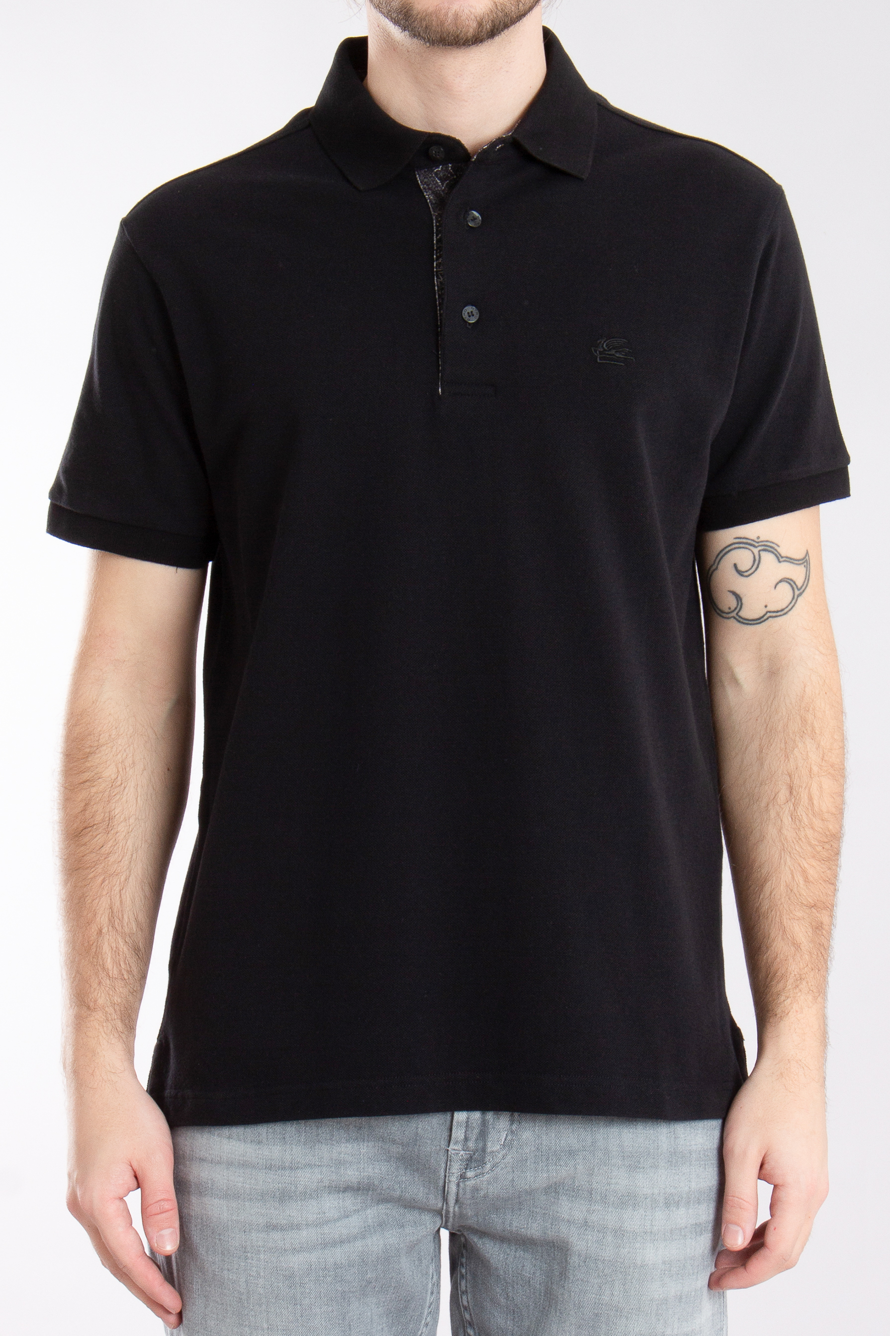 ETRO Embroidered Cotton Piqué Polo Shirt