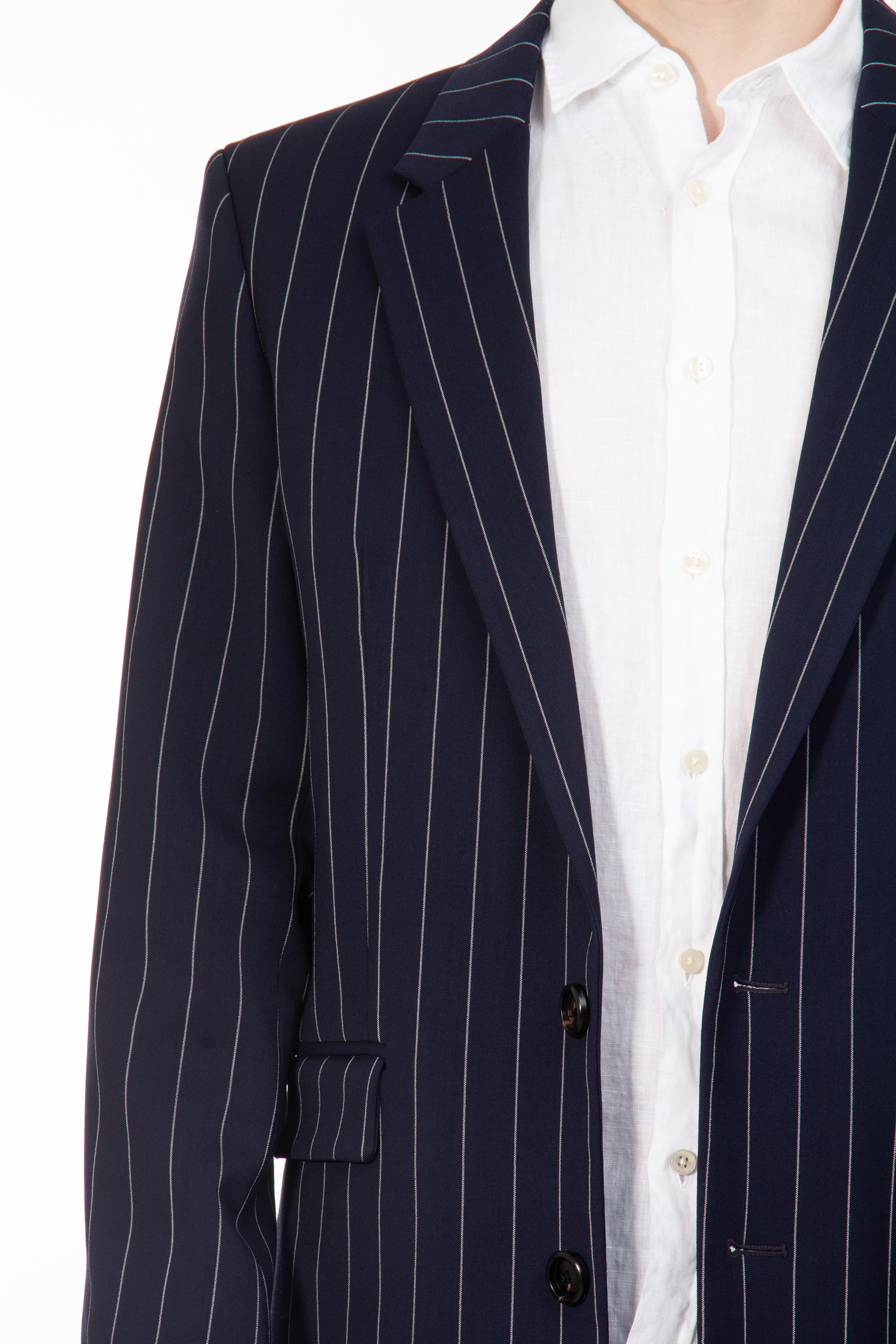 AMI PARIS Striped Virgin Wool Jacket