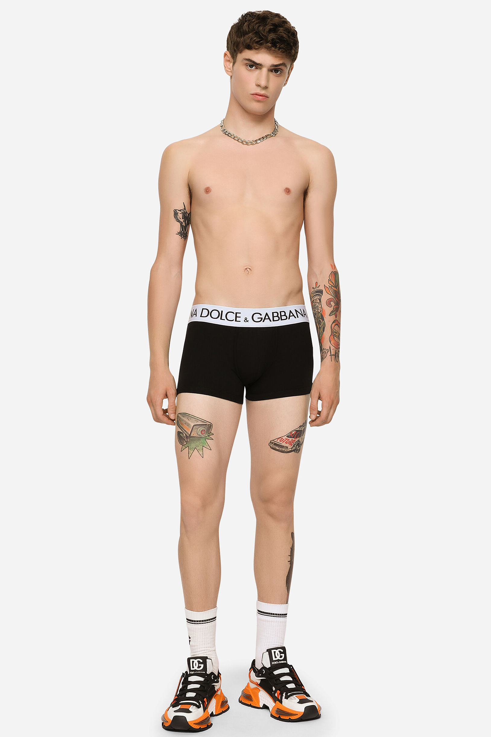 DOLCE & GABBANA Cotton Stretch Boxer Shorts