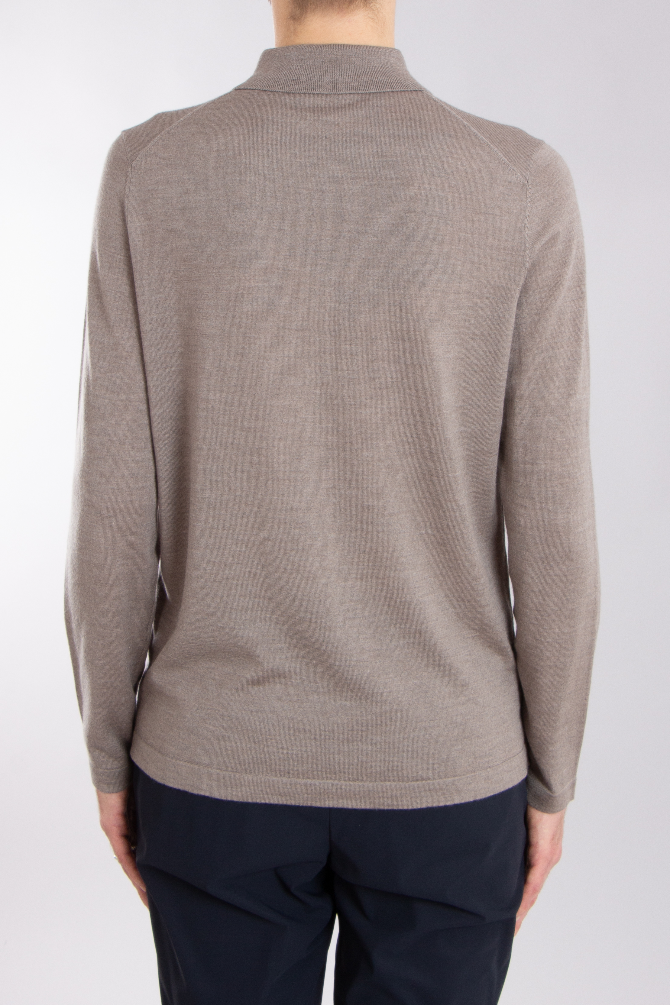 MIENTUS BERLIN Extrafine Wool-Silk-Cashmere Blend Knit Shirt