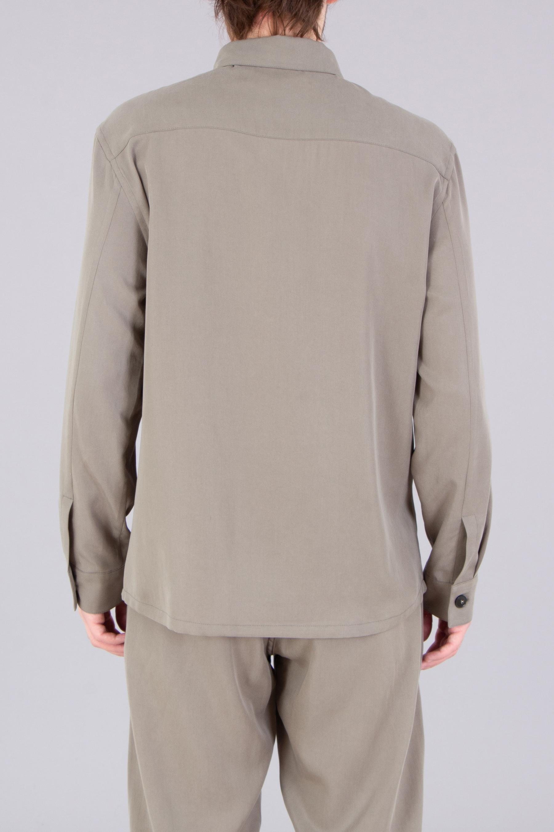 CANALI Relaxed Fit Lyocell Overshirt