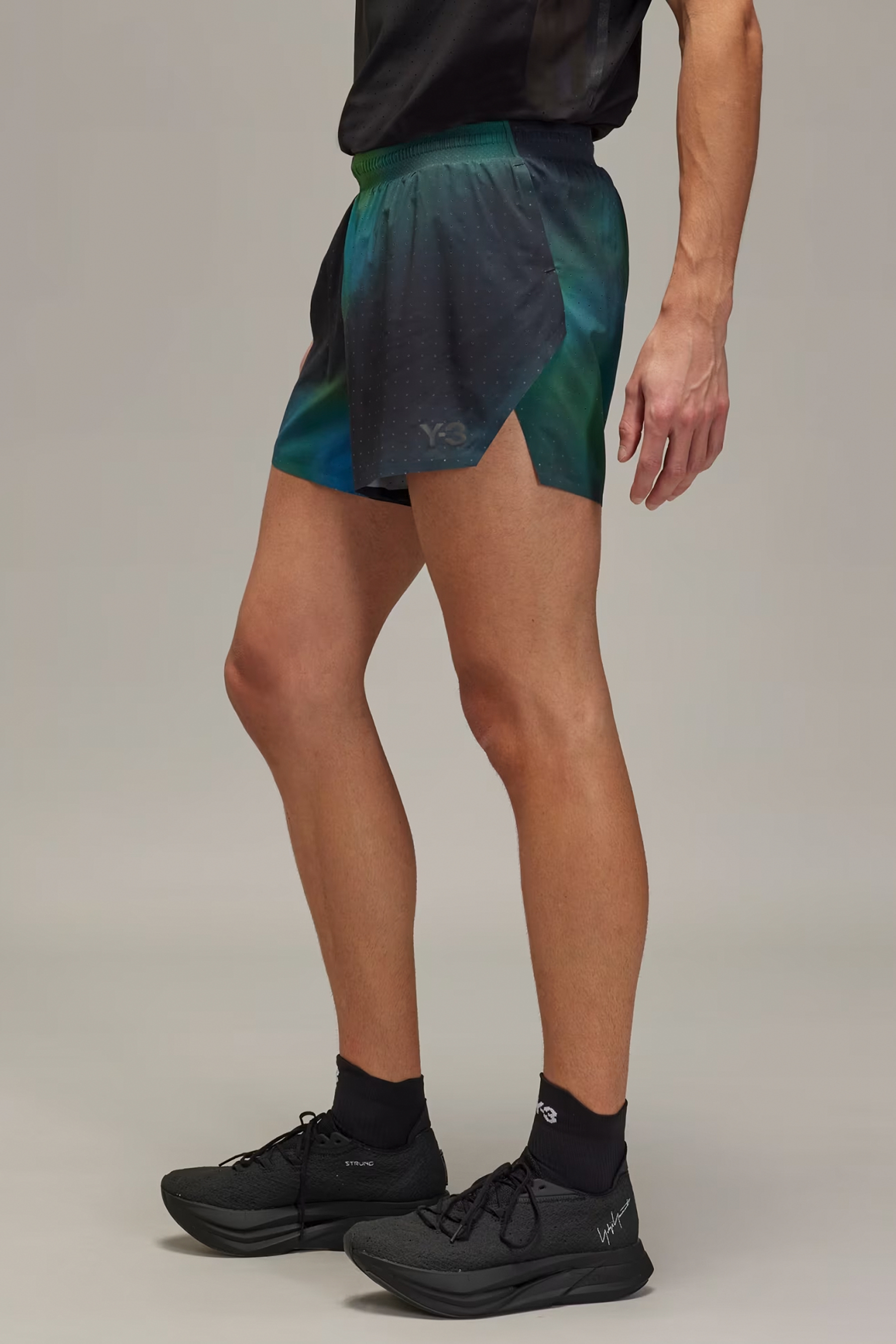 Y-3 Printed Recycled Polyester Stretch Running Shorts