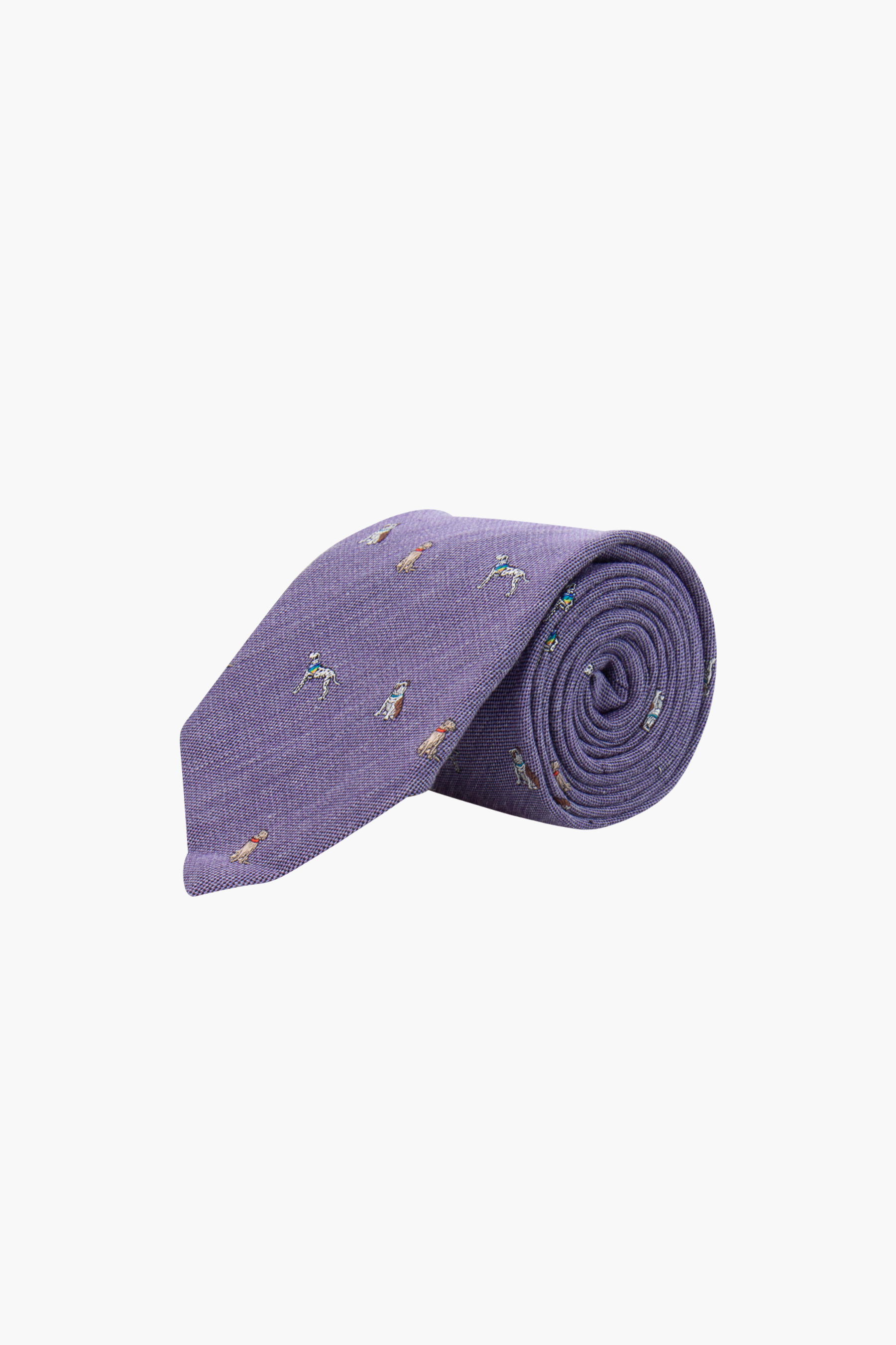 PAUL SMITH Dog Pattern Silk Blend Tie