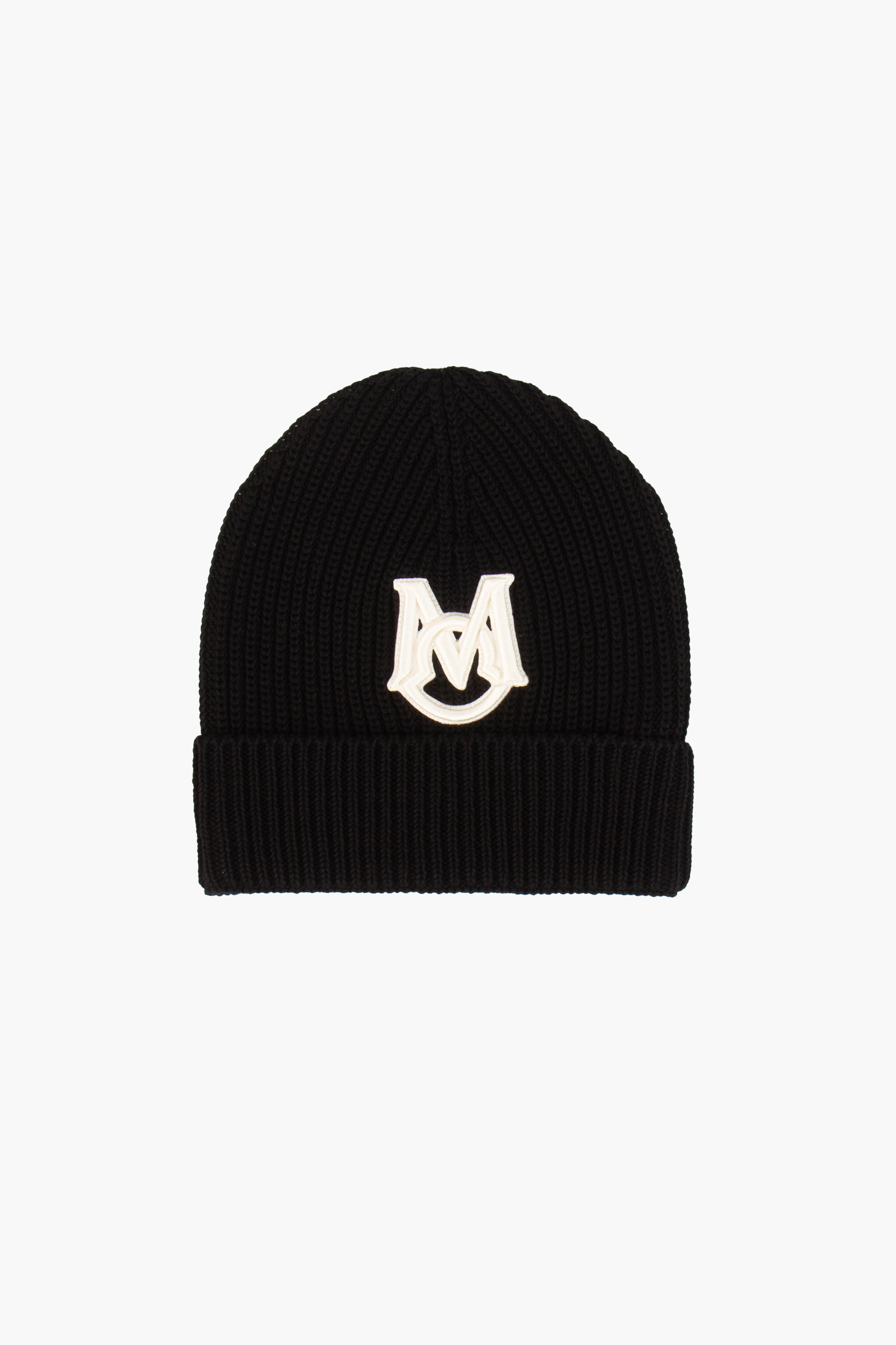 MONCLER Monogram Cotton Knit Beanie 