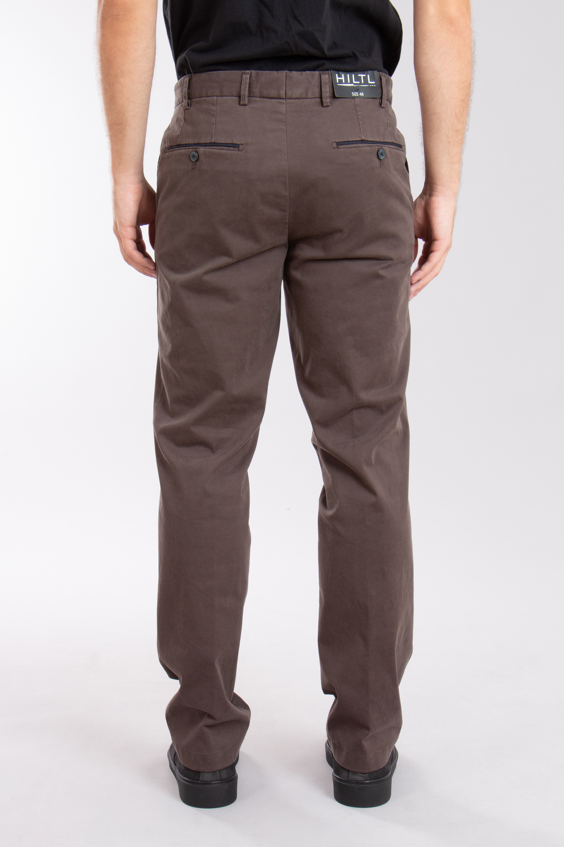 HILTL Supima Cotton Satin Business Chino Pants Peaker S