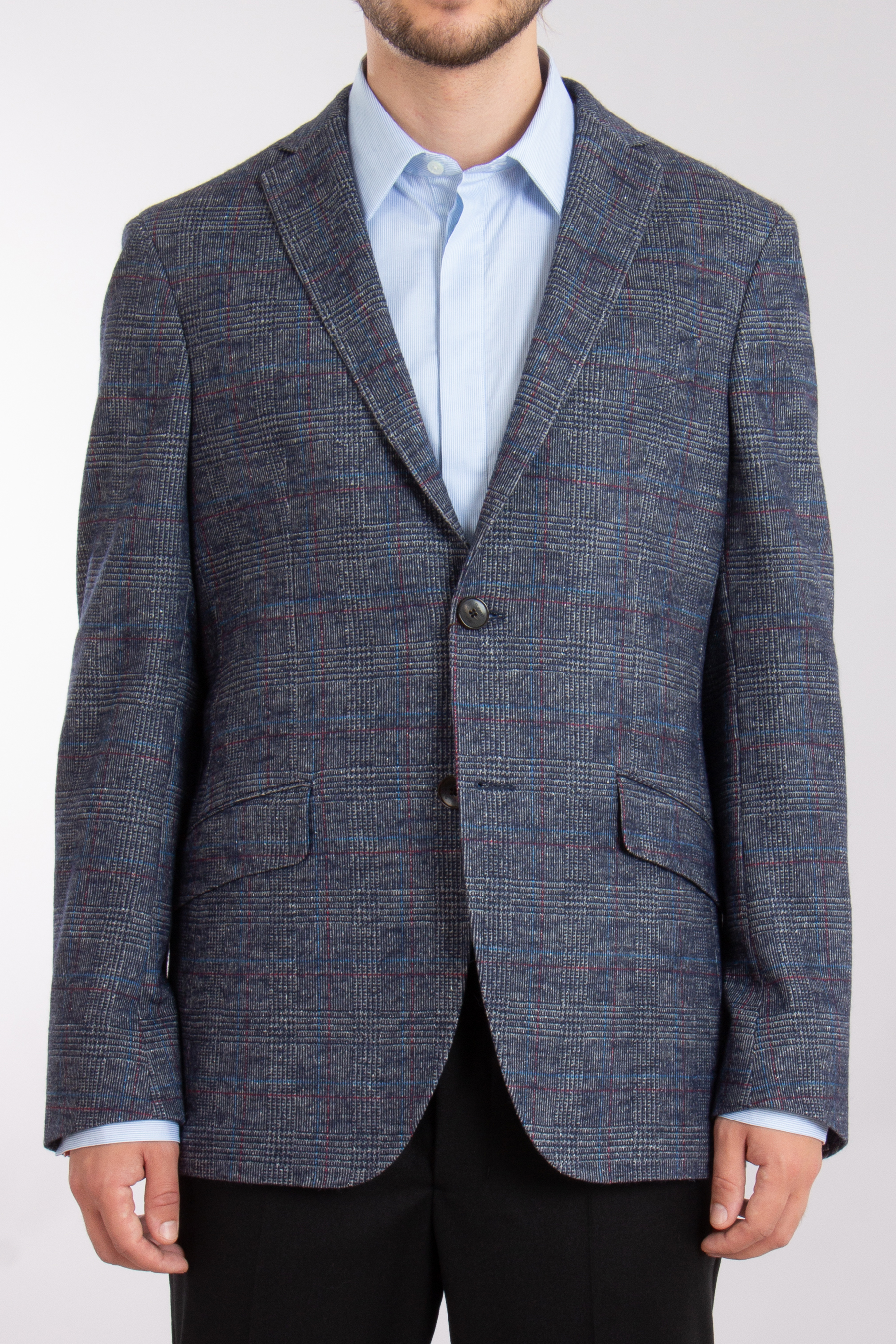 ETRO Checked Cotton-Silk-Alpaca-Blend Jacket