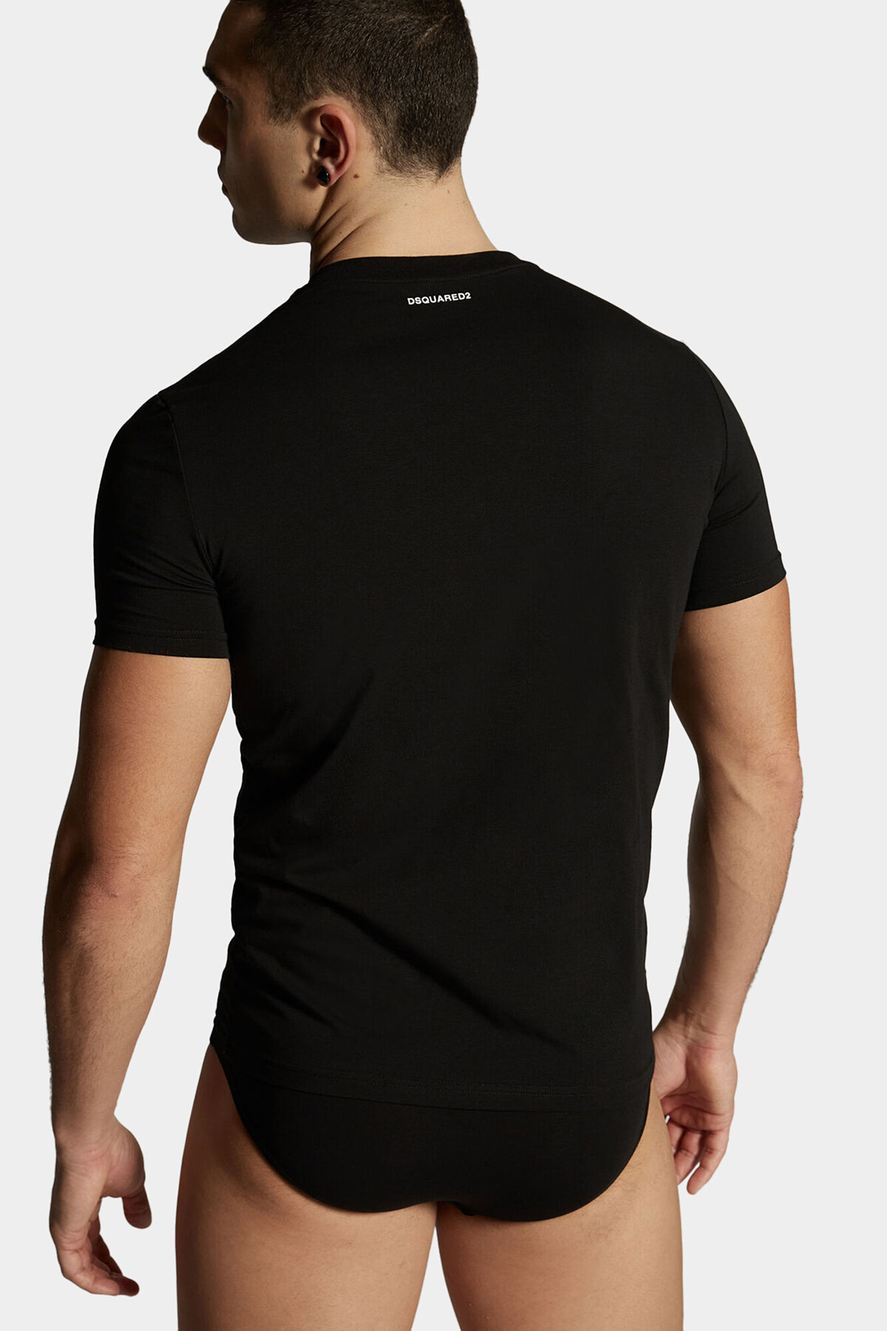 DSQUARED2 2-Pack Cotton Stretch V-Neck T-Shirt