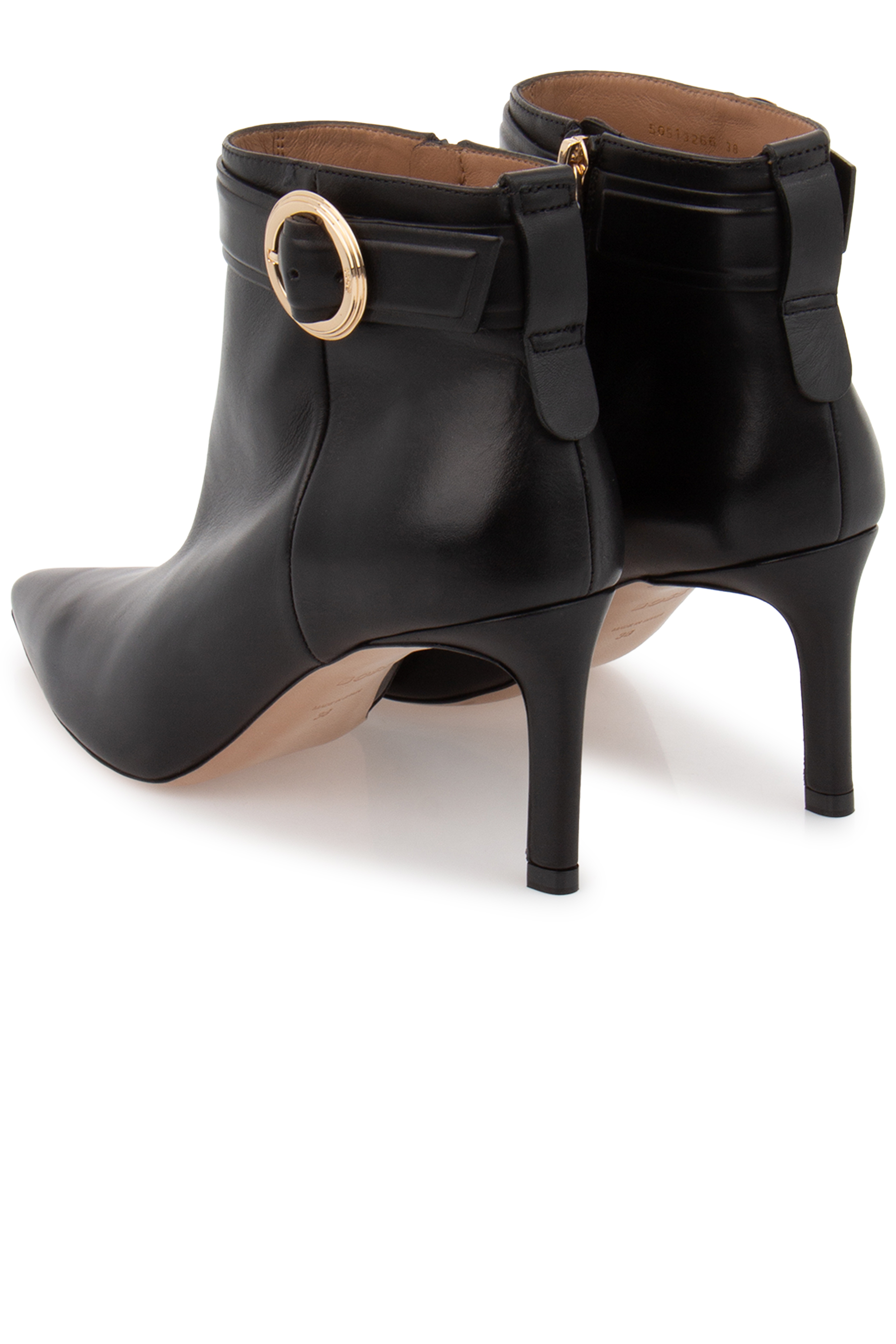 BOSS Heeled Leather Ankle Boots Janet