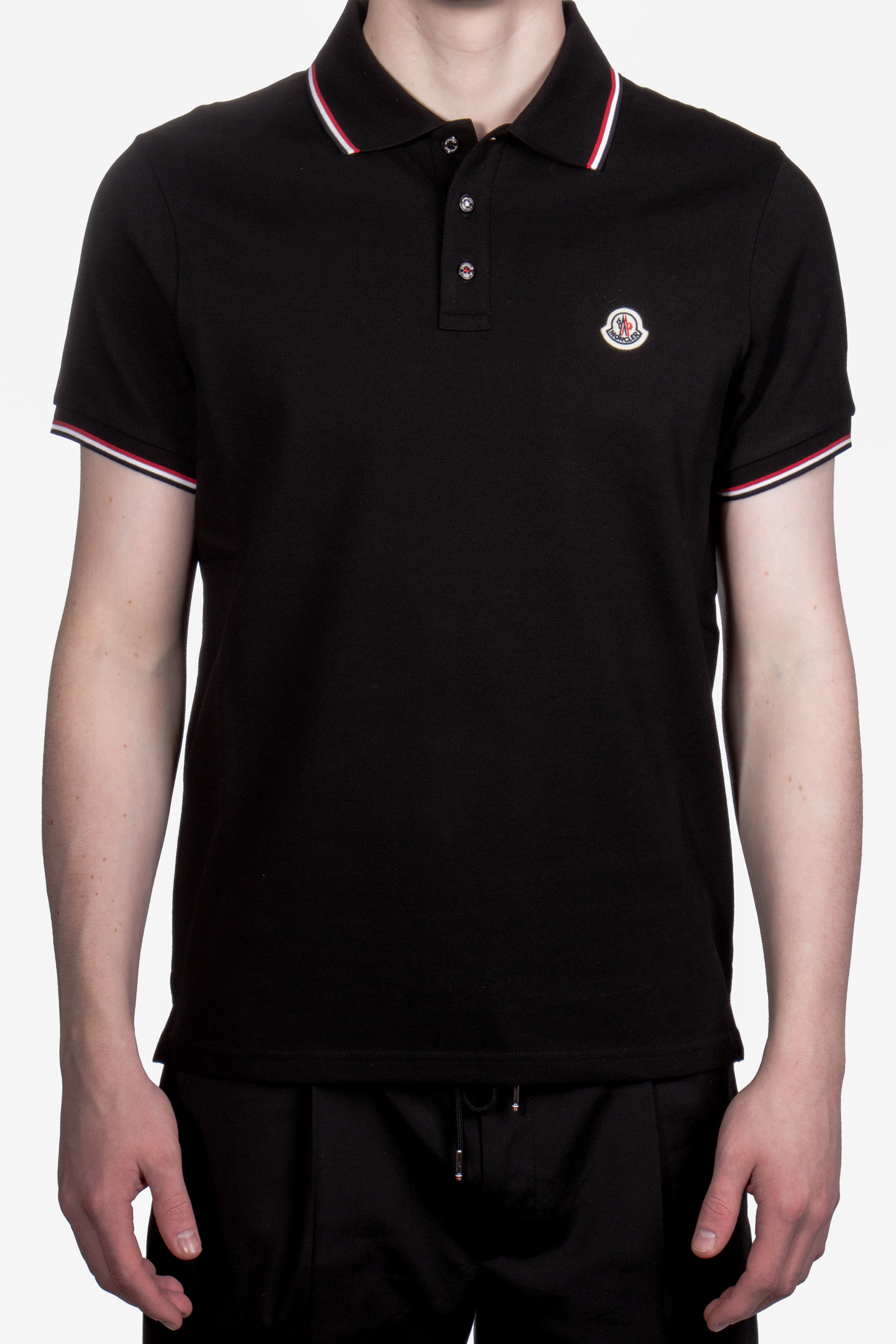 MONCLER Cotton Piqué Polo Shirt