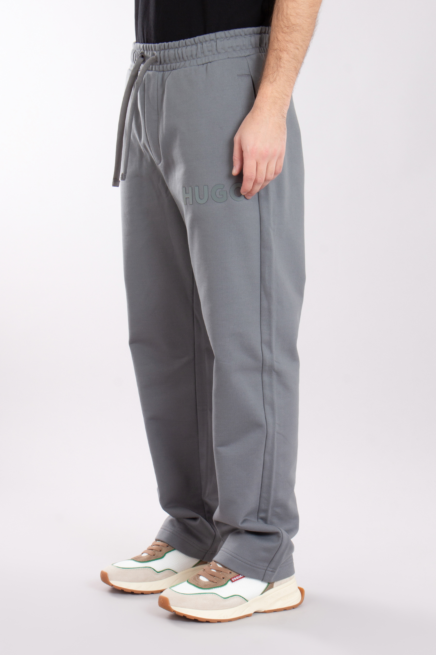 HUGO Relaxed Fit Printed Cotton French Terry Sweatpants Dumrulo