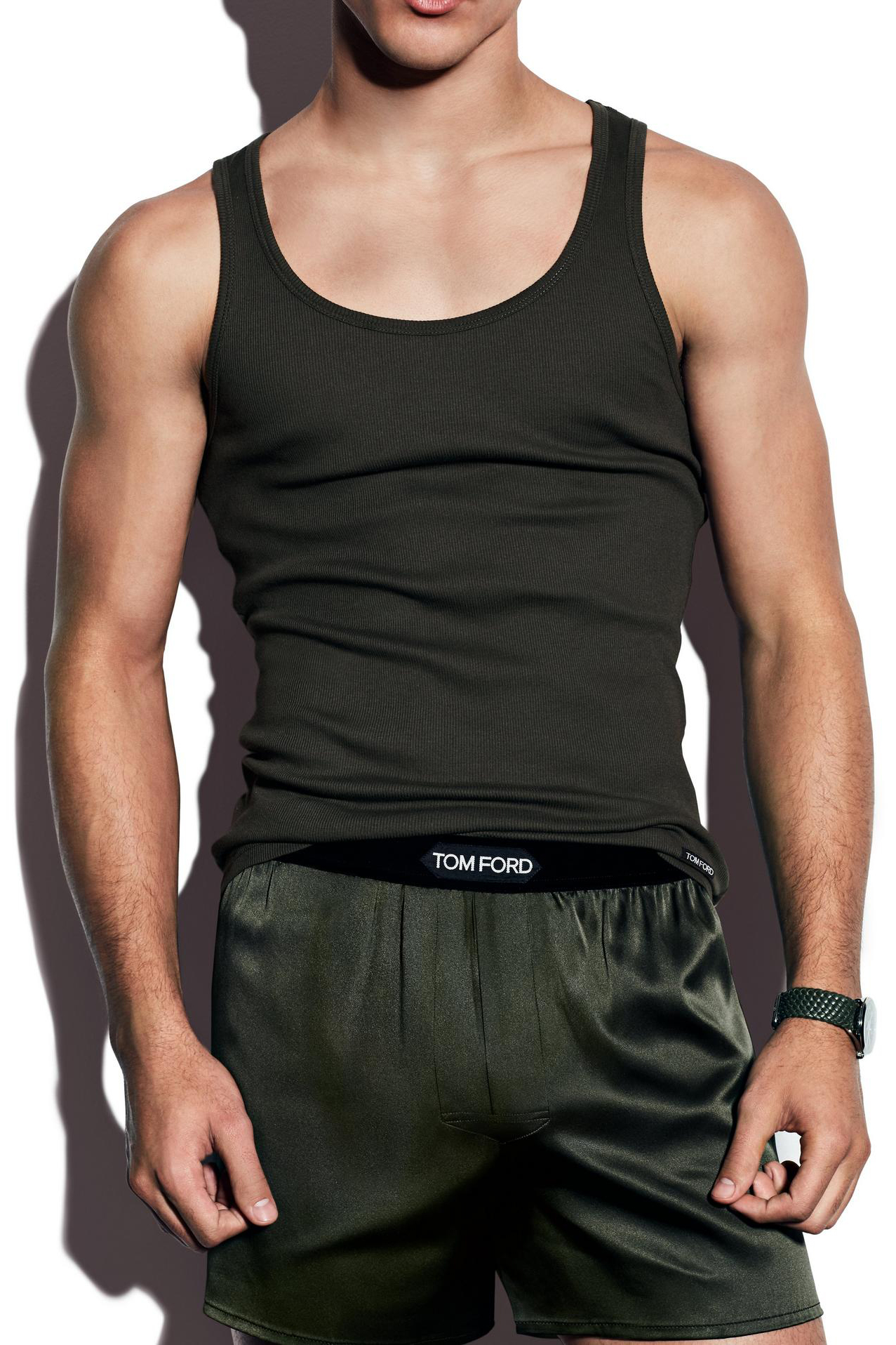 TOM FORD Ribbed Cotton-Modal Blend Tank Top