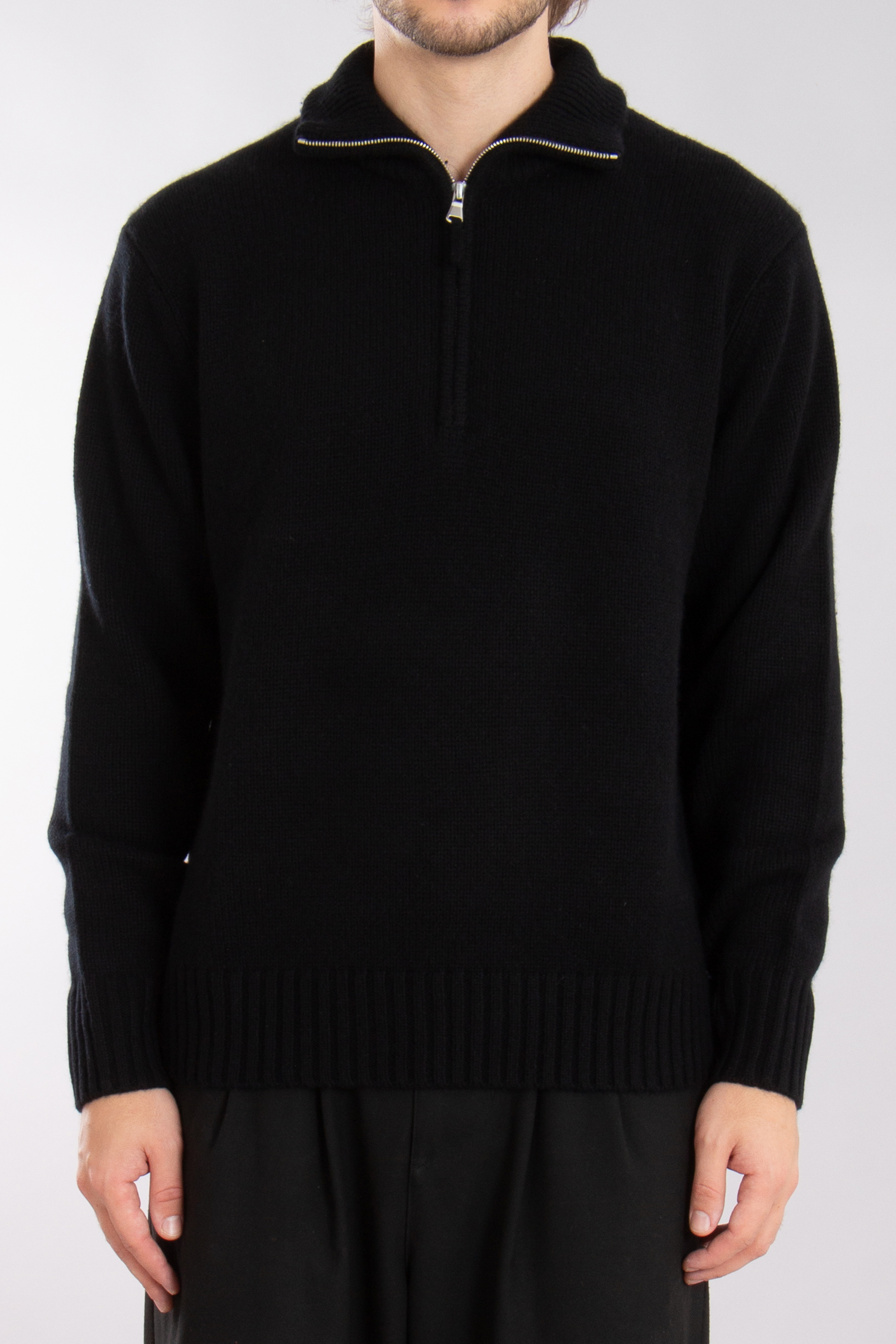 ALLUDE Cashmere Half Zip Sweater