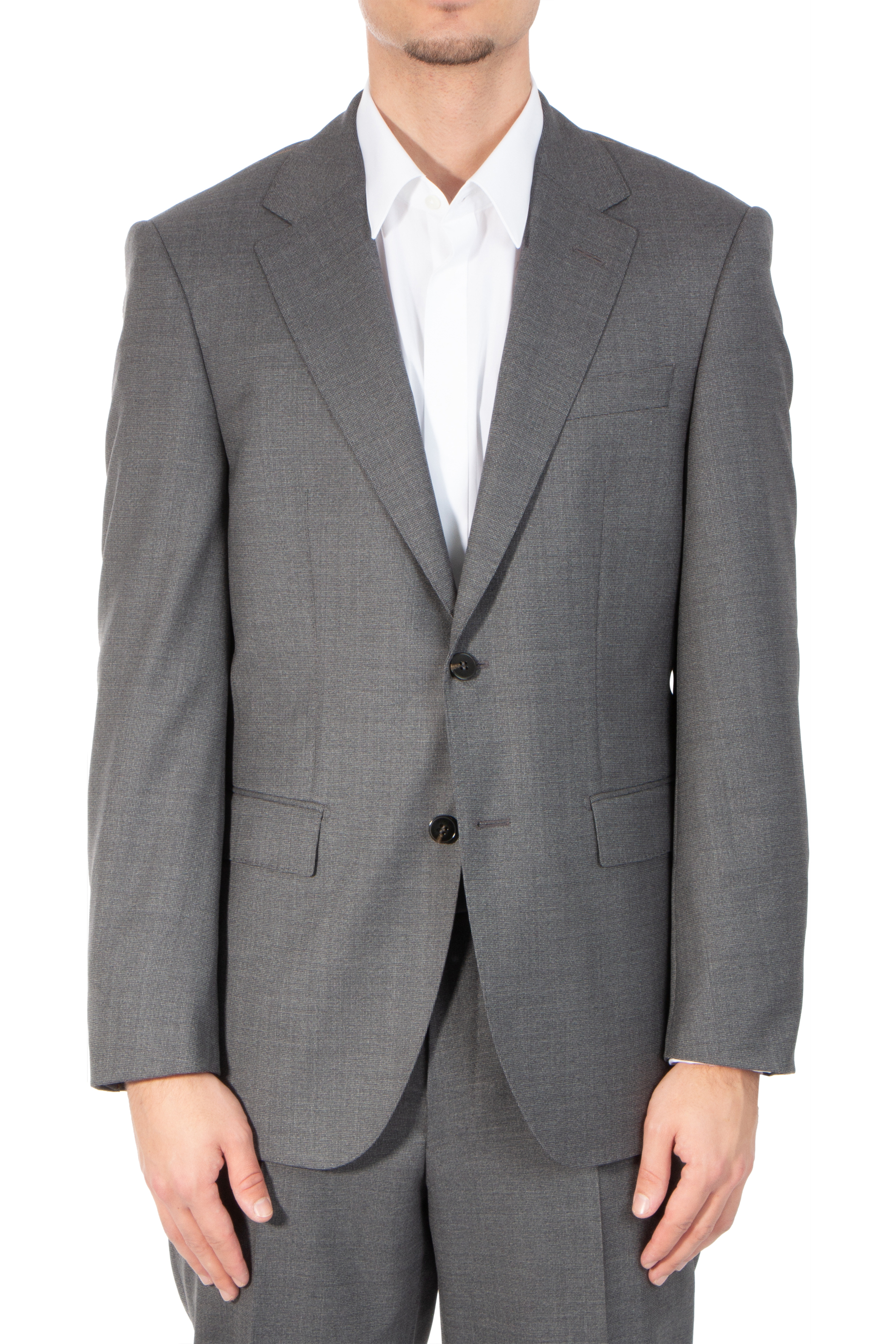 BOSS Patterned Virgin Wool Suit L-Jarrod