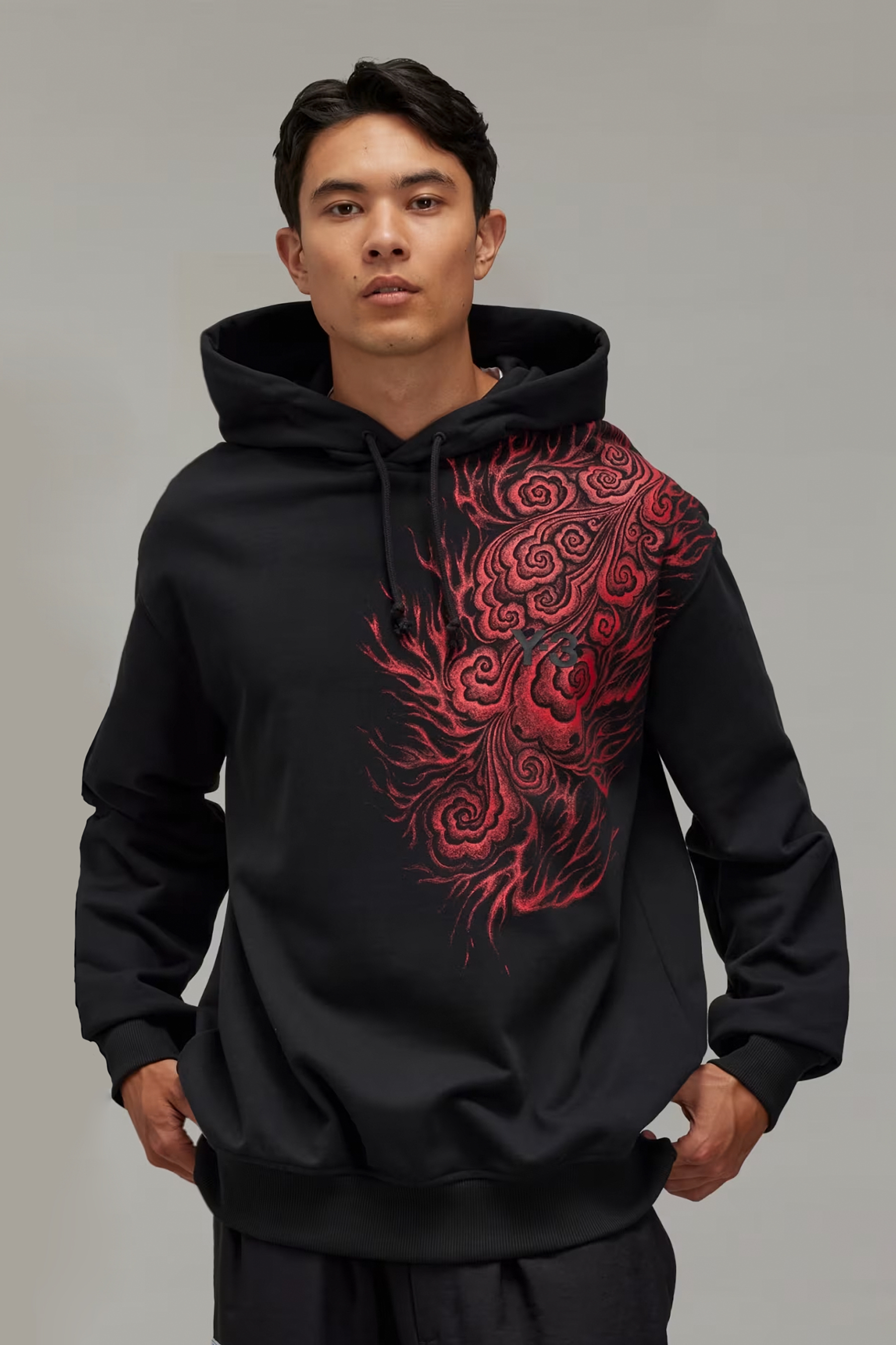 Y-3 X JFA Printed Cotton Blend Hoodie