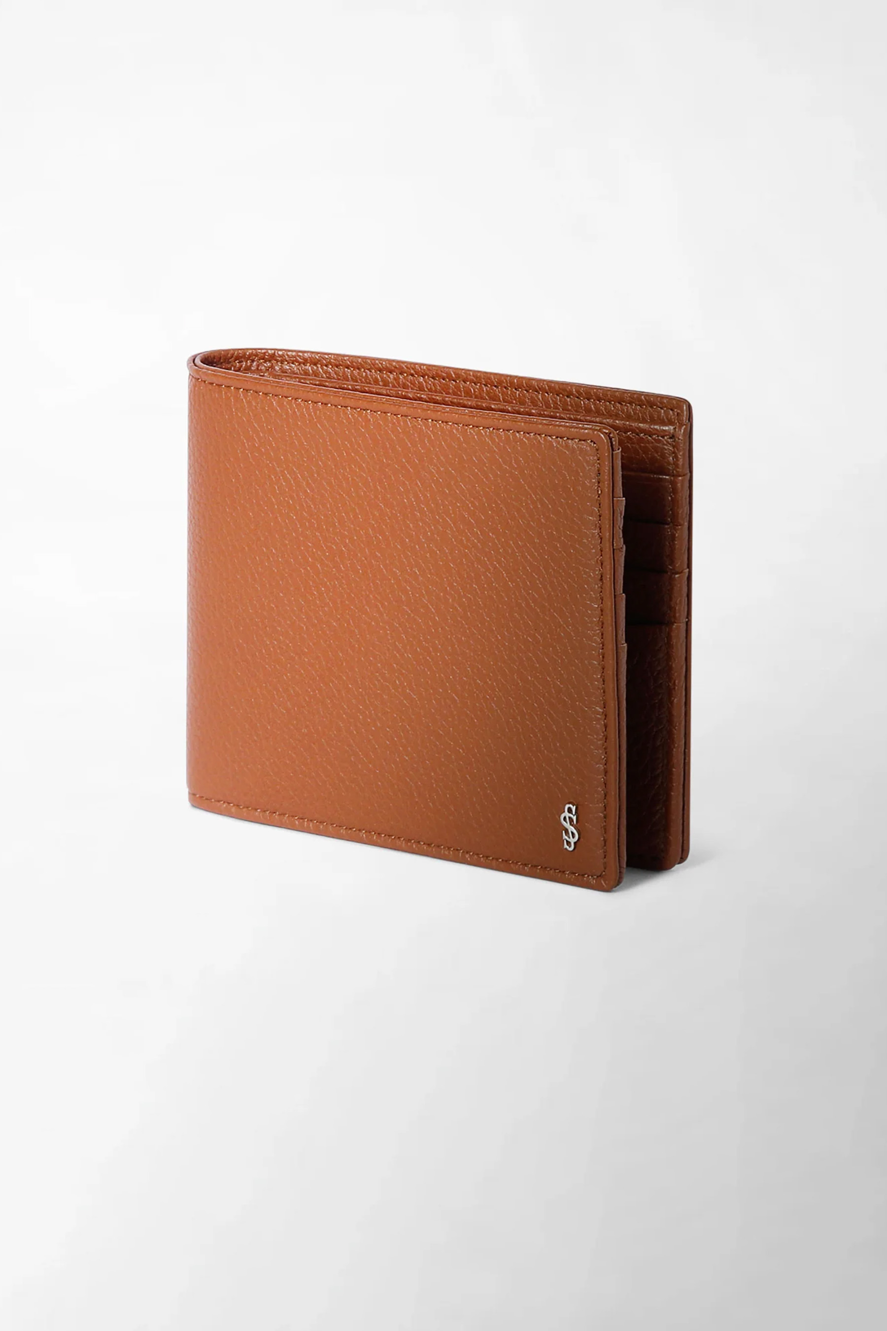 SERAPIAN Four-Card Cashmere Leather Wallet