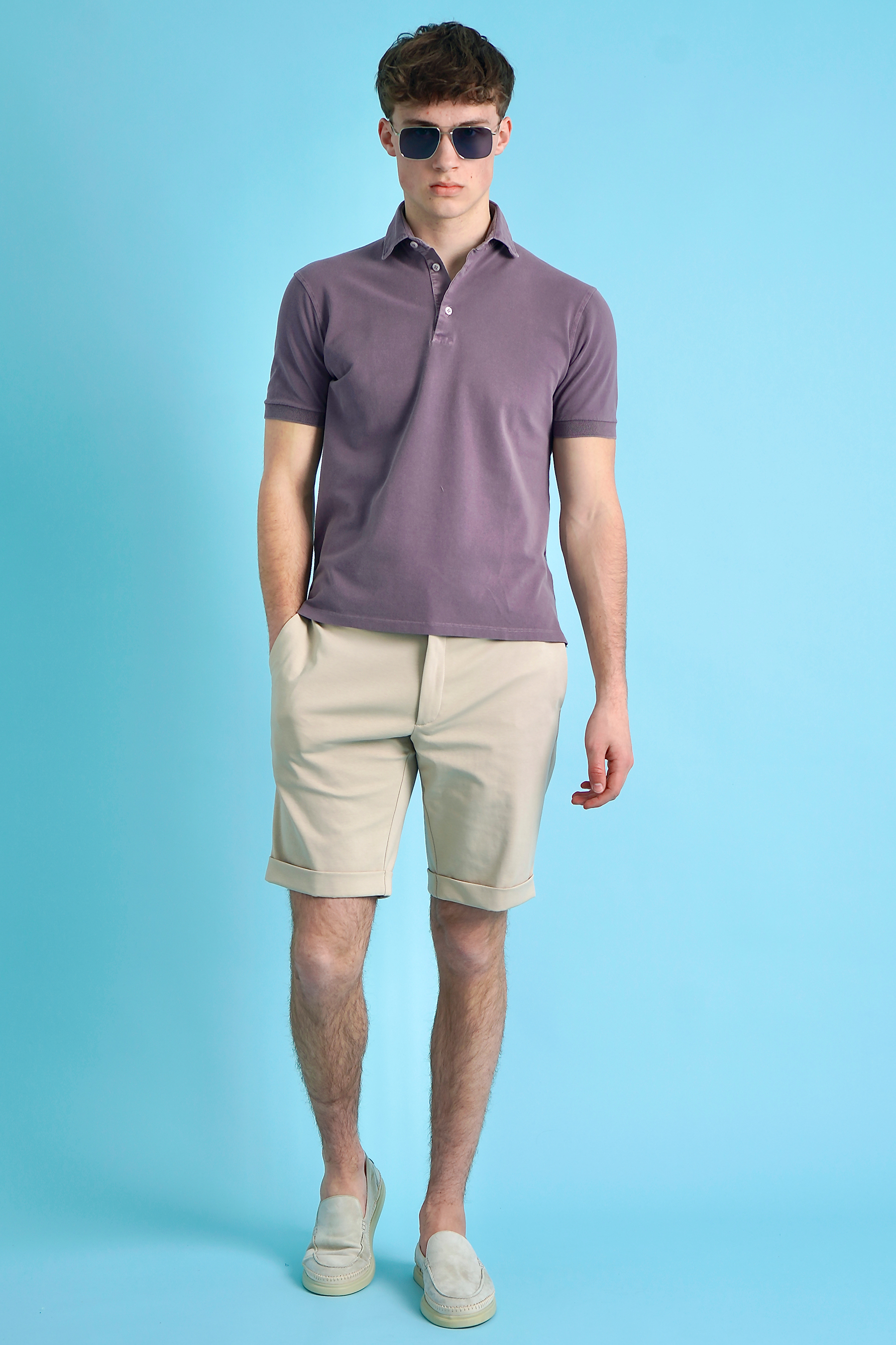 SONRISA Cotton Piqué Polo Shirt