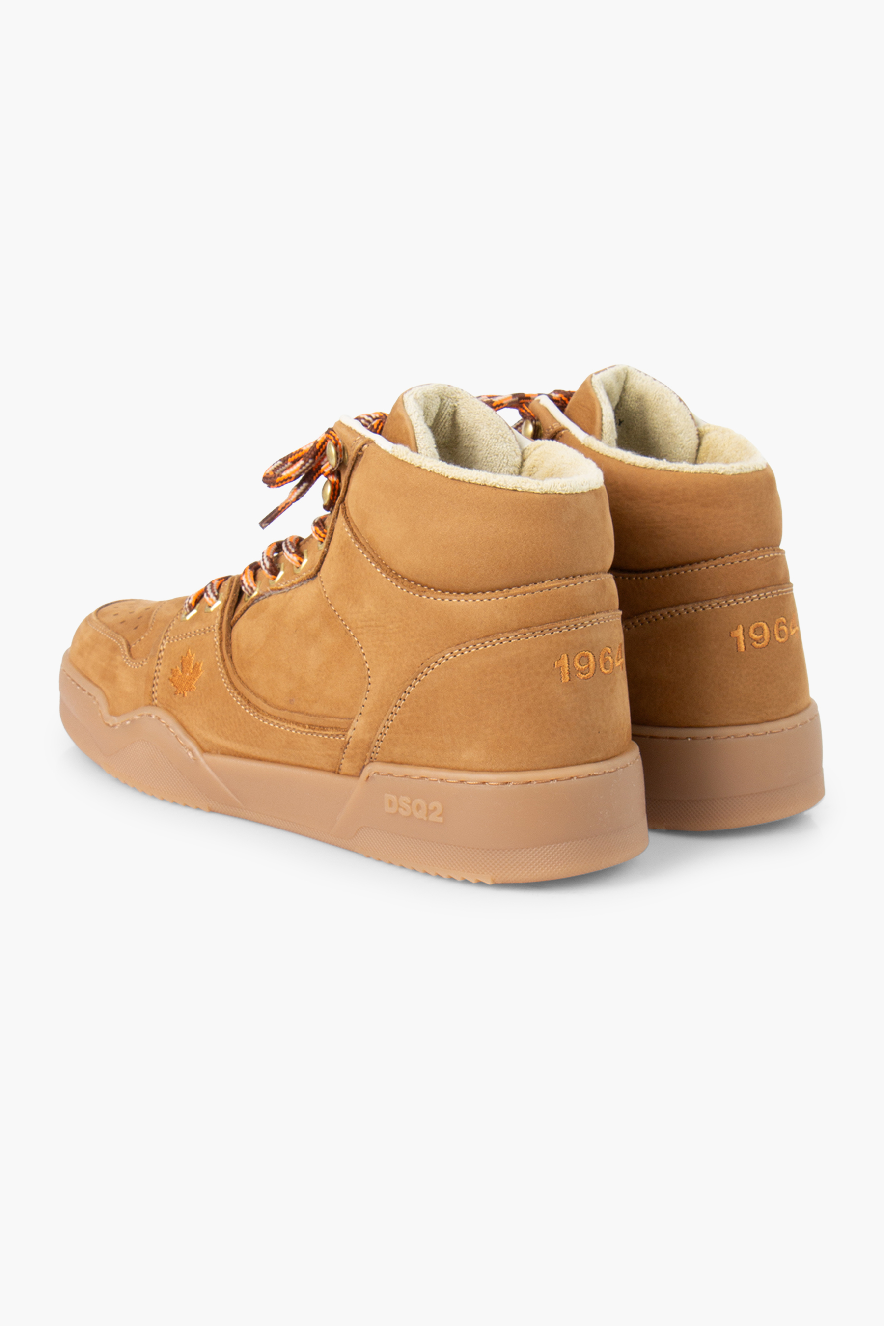 DSQUARED2 High Top Nubuk Sneakers Spiker