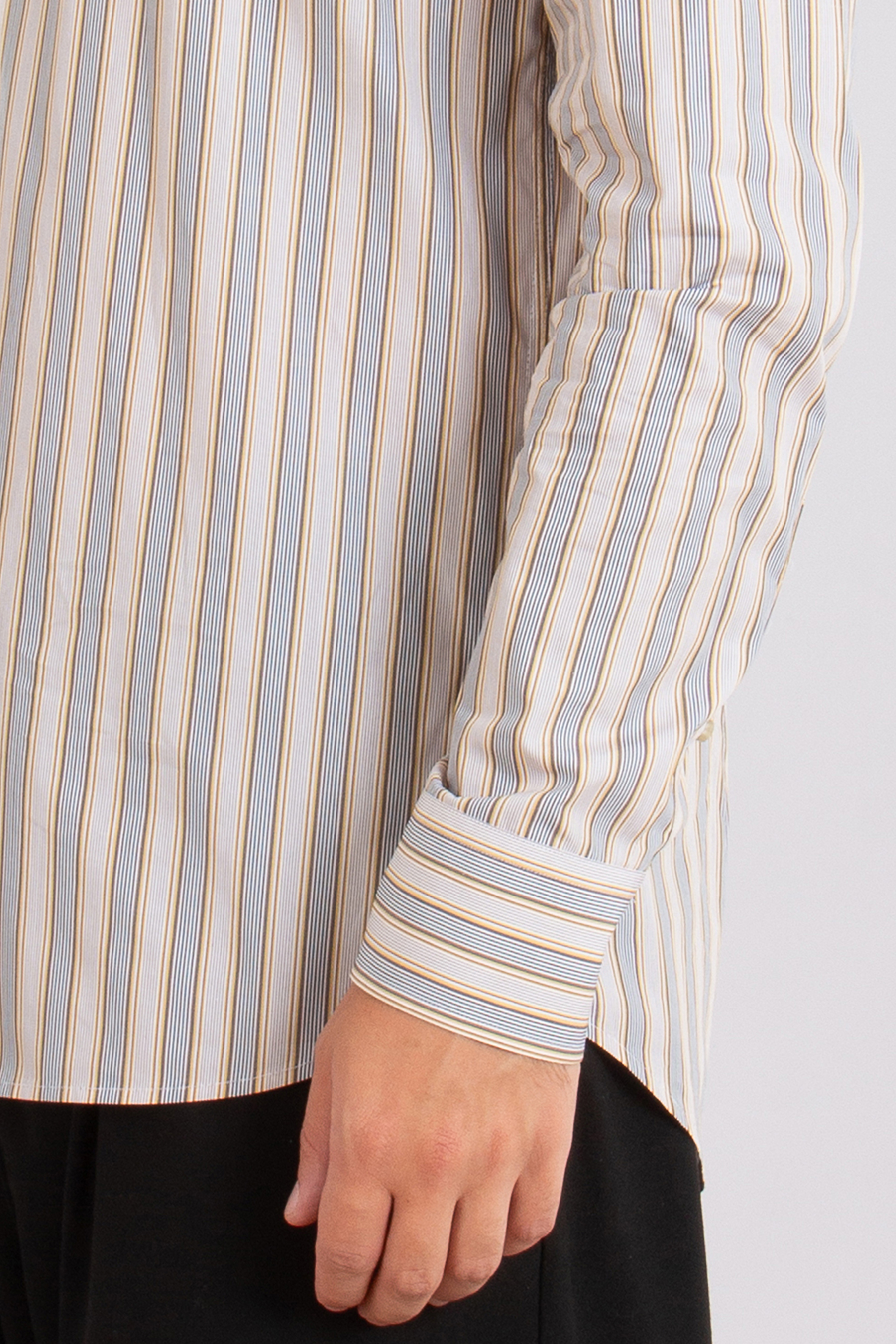 ETRO Regular Fit Embroidered Striped Cotton Shirt