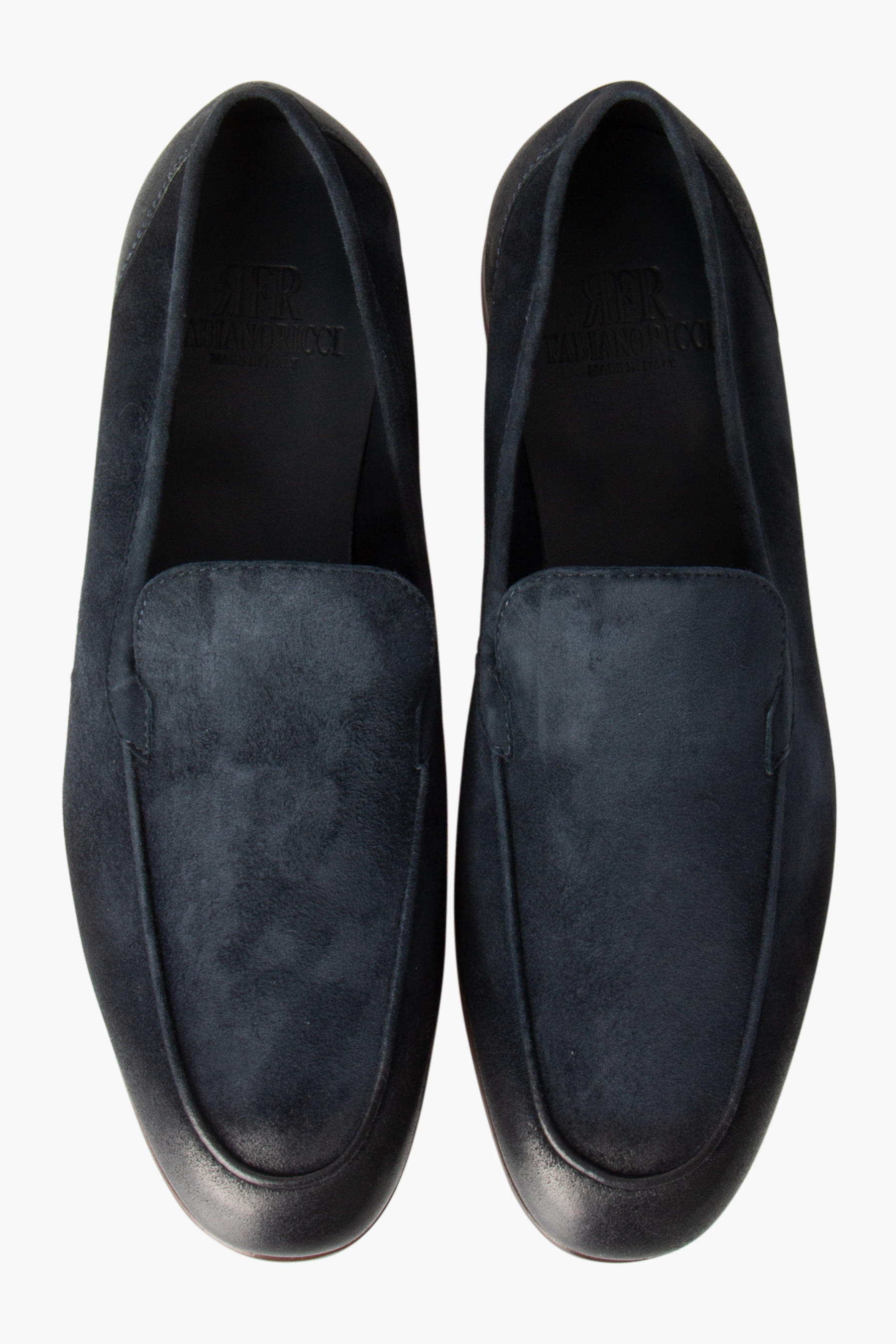 FABIANO RICCI Reverse Leather Loafers Flexi