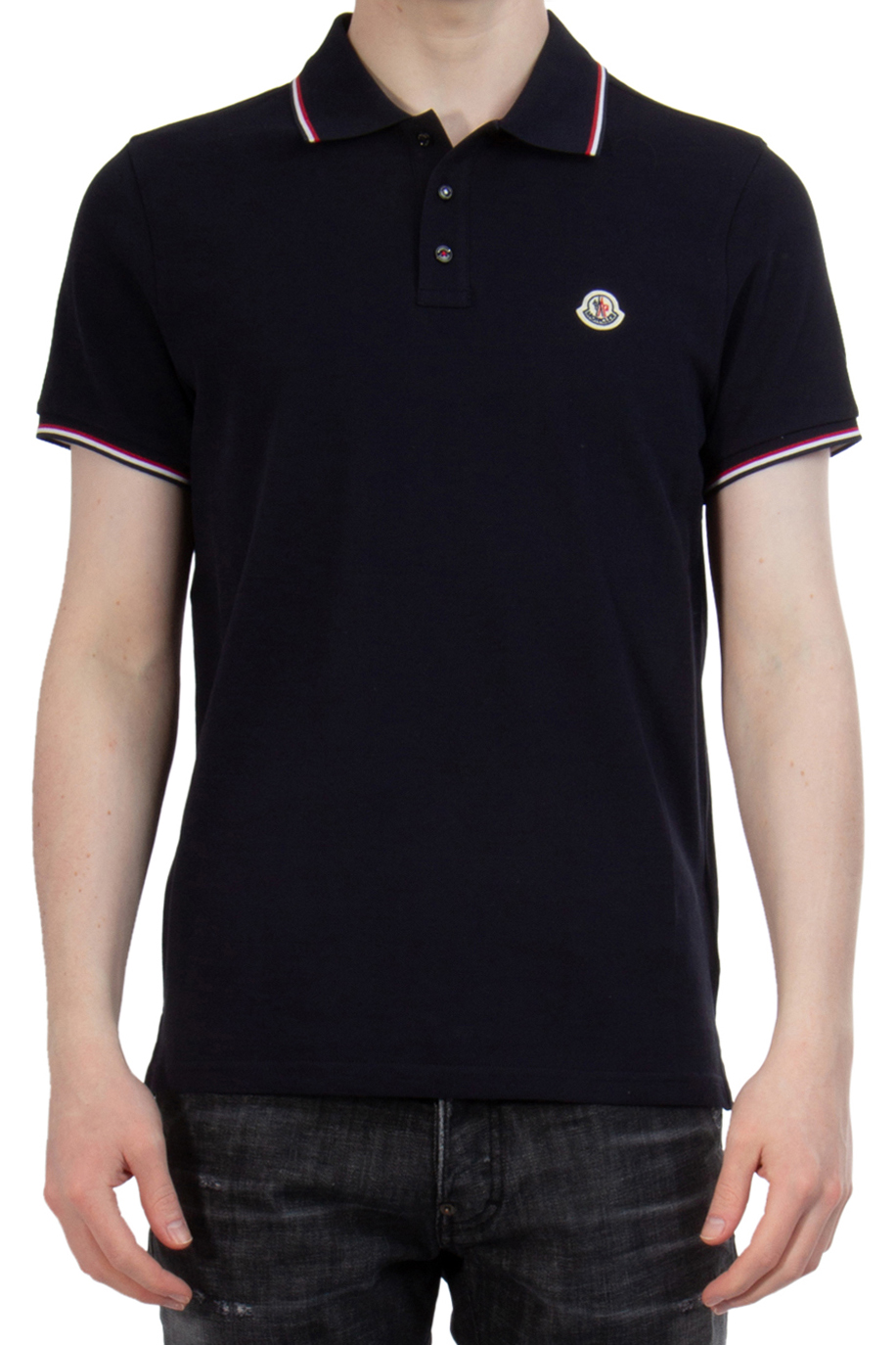 MONCLER Cotton Piqué Polo Shirt