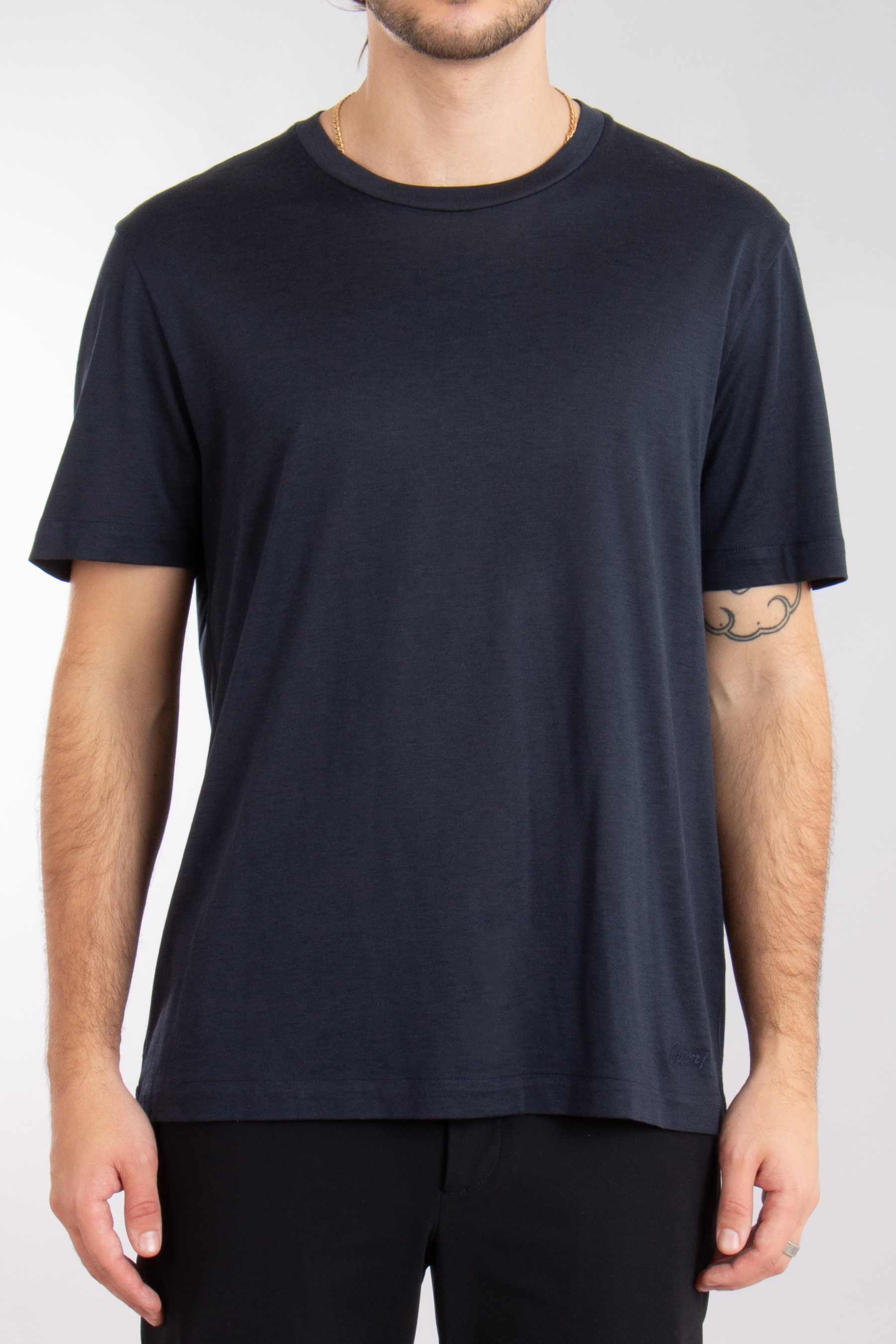 BRIONI Silk-Cotton Blend Jersey T-Shirt