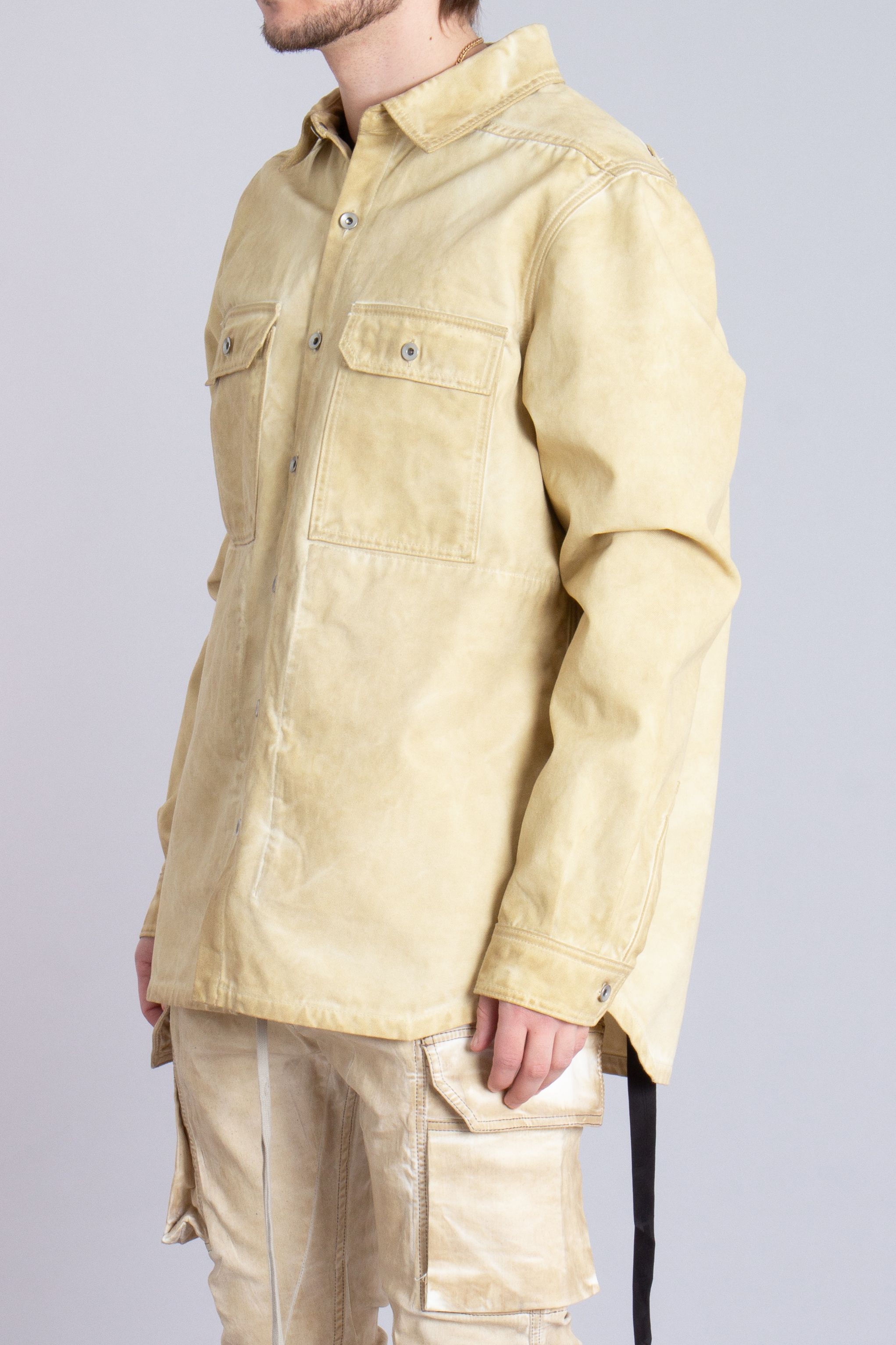 RICK OWENS DRKSHDW Organic Cotton Canvas Outershirt