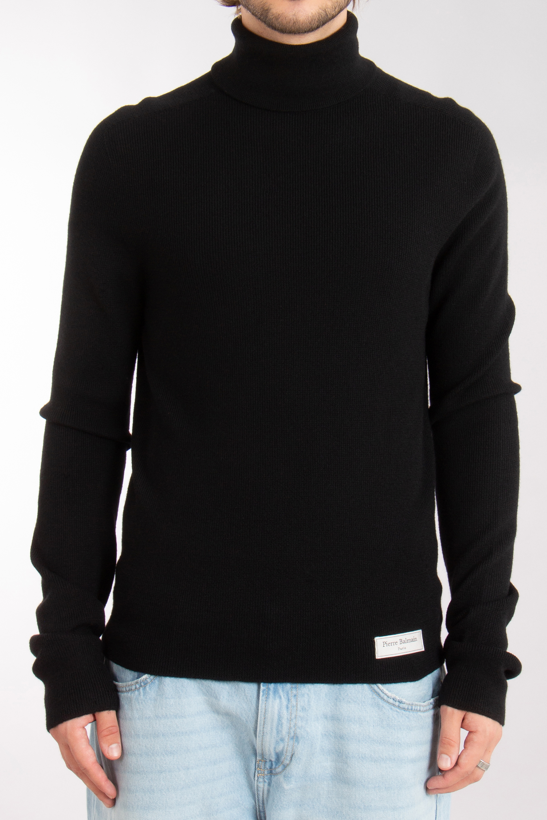 BALMAIN Extra Fine Wool Turtleneck Sweater 