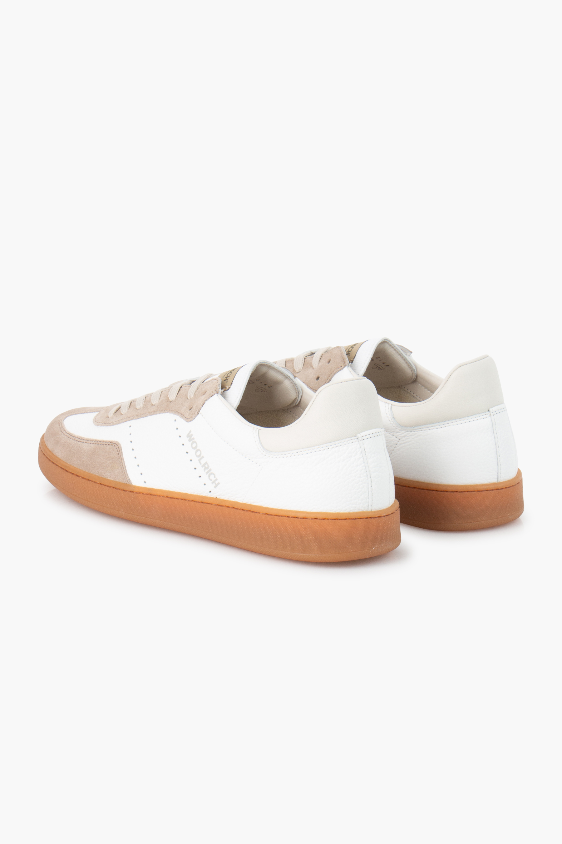 WOOLRICH Grained Leather Sneakers Swing Court