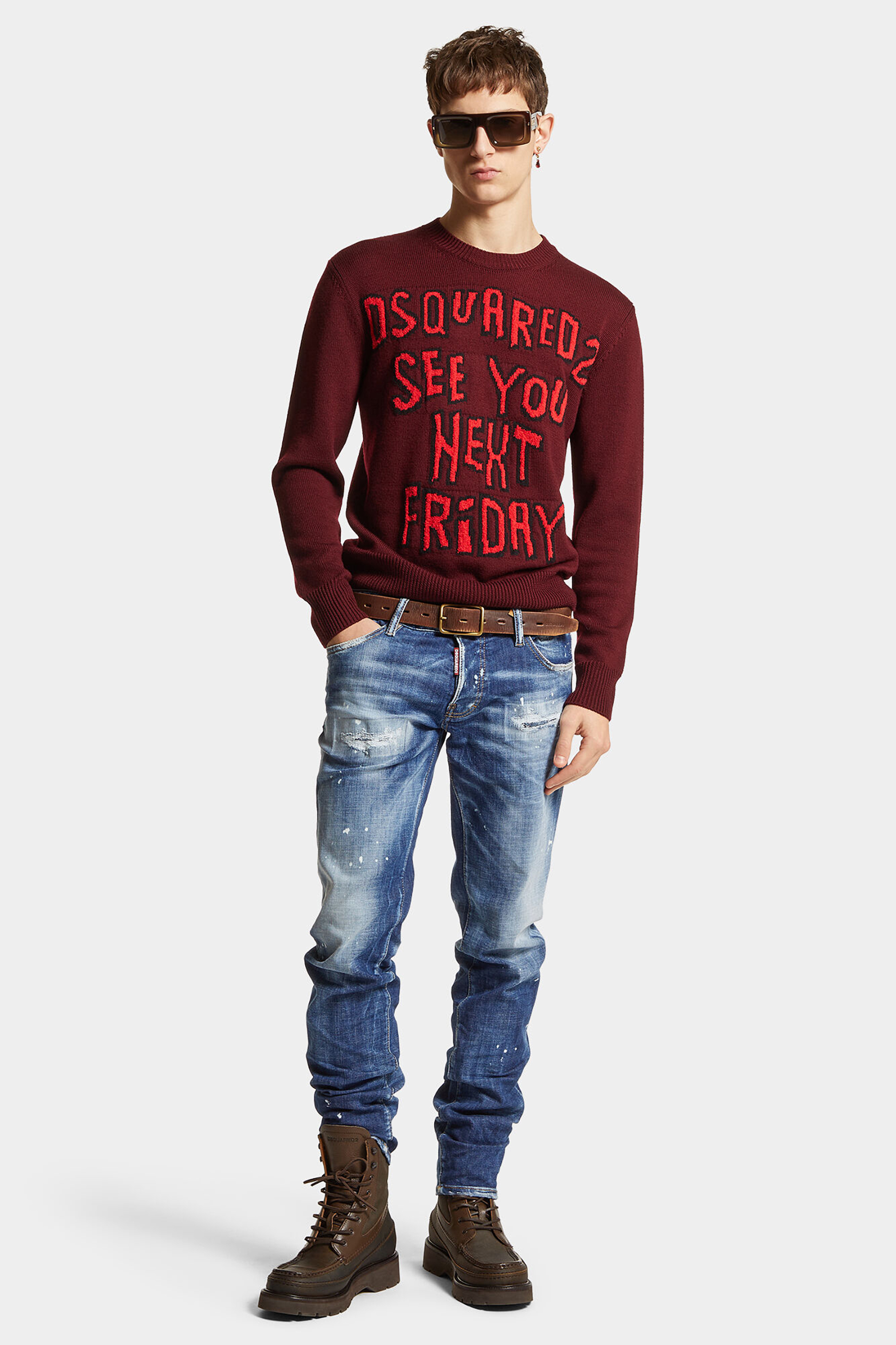 DSQUARED2 Medium Haritage Rammendo Wash Slim Jeans