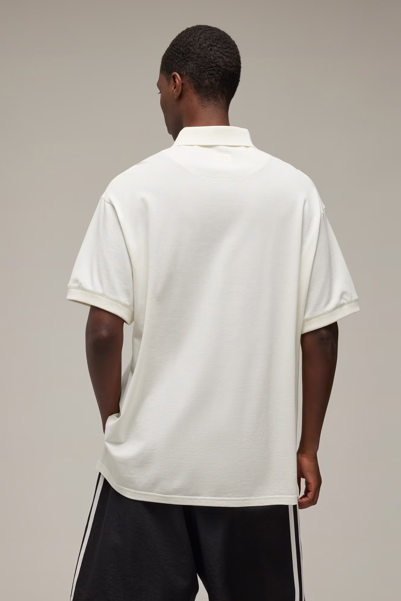 Y-3 Short Sleeve Cotton Piqué Polo Shirt