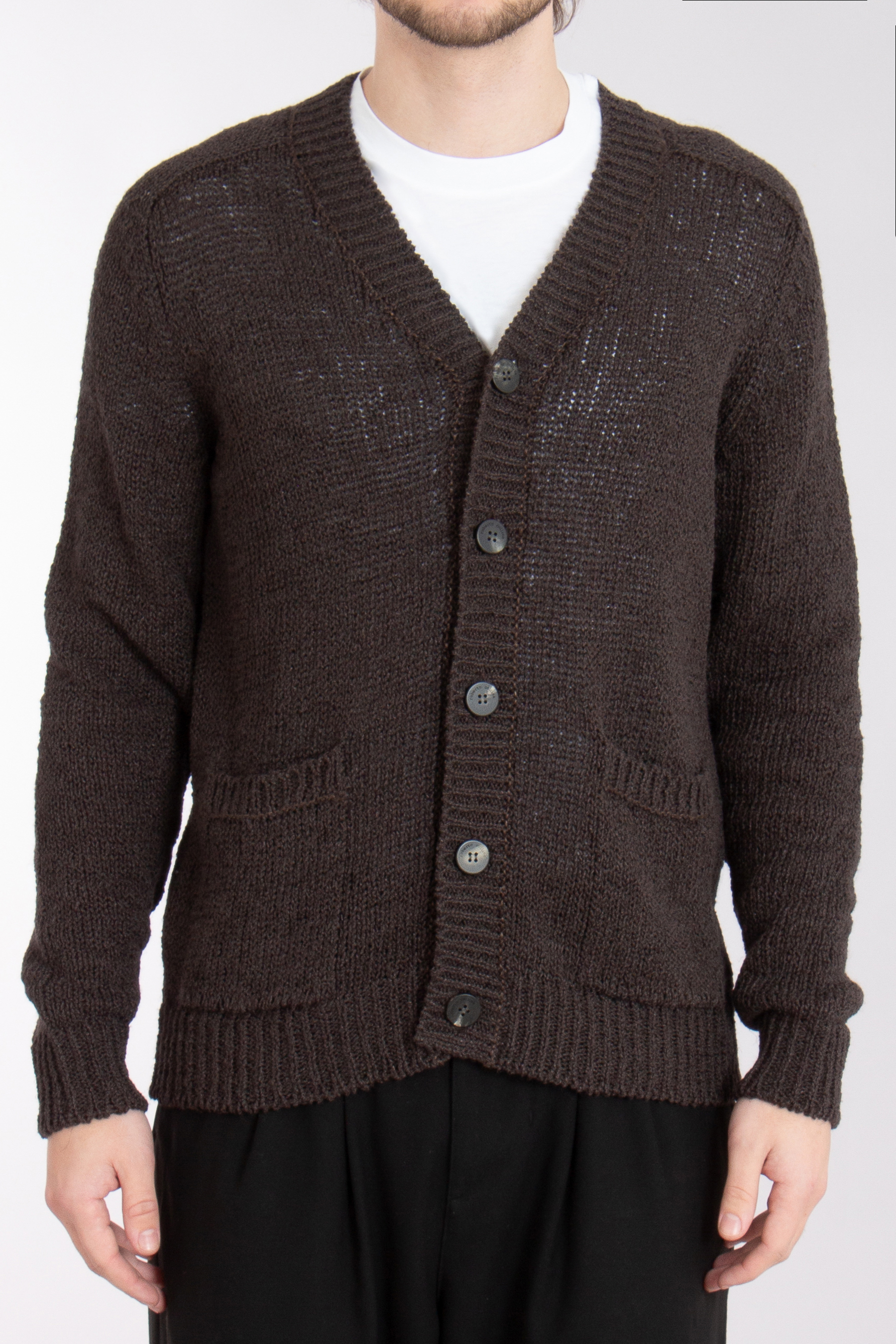 ROBERTO COLLINA Linen Blend Cardigan