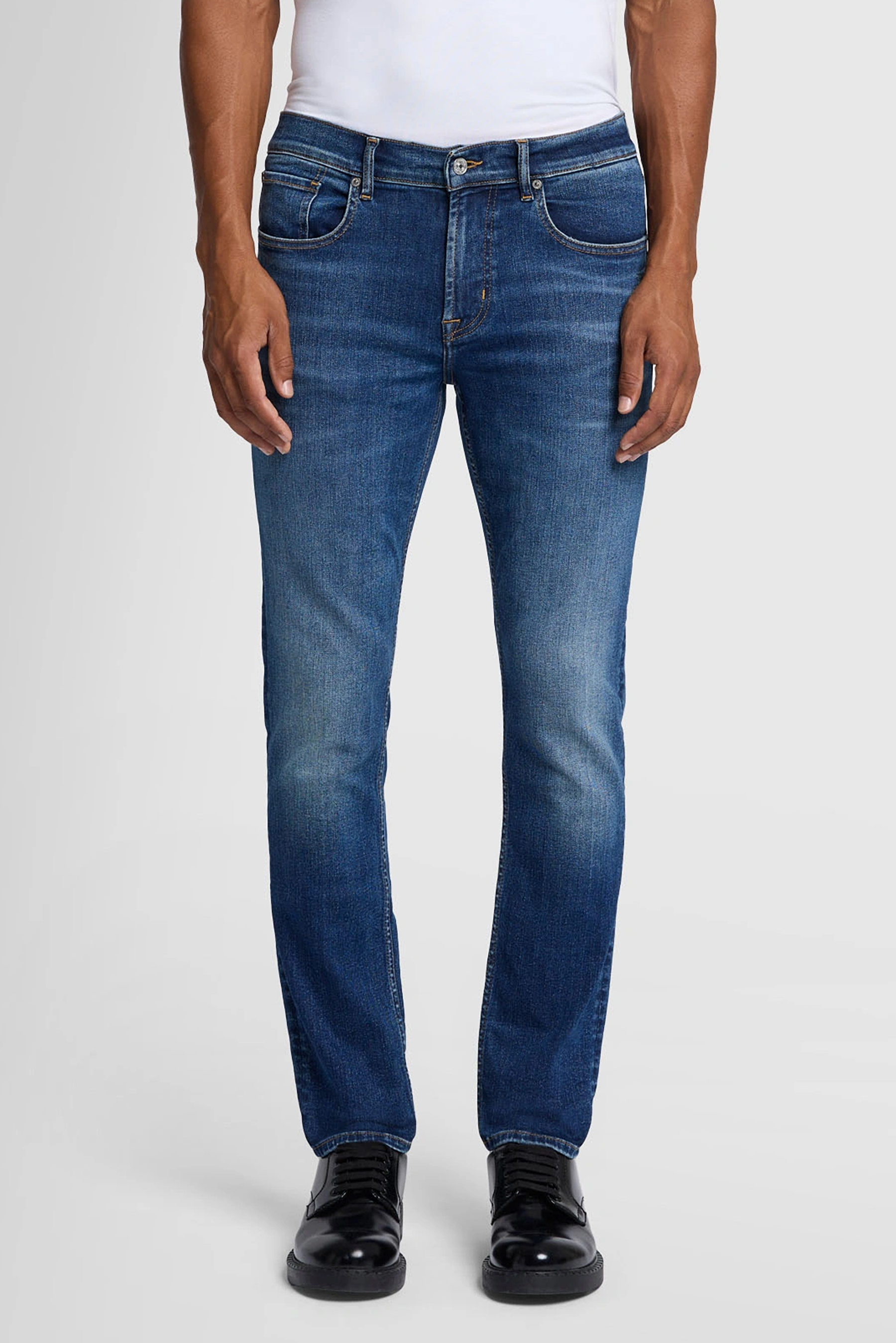 7 FOR ALL MANKIND Luxe Performance Denim Jeans Slimmy Tapered