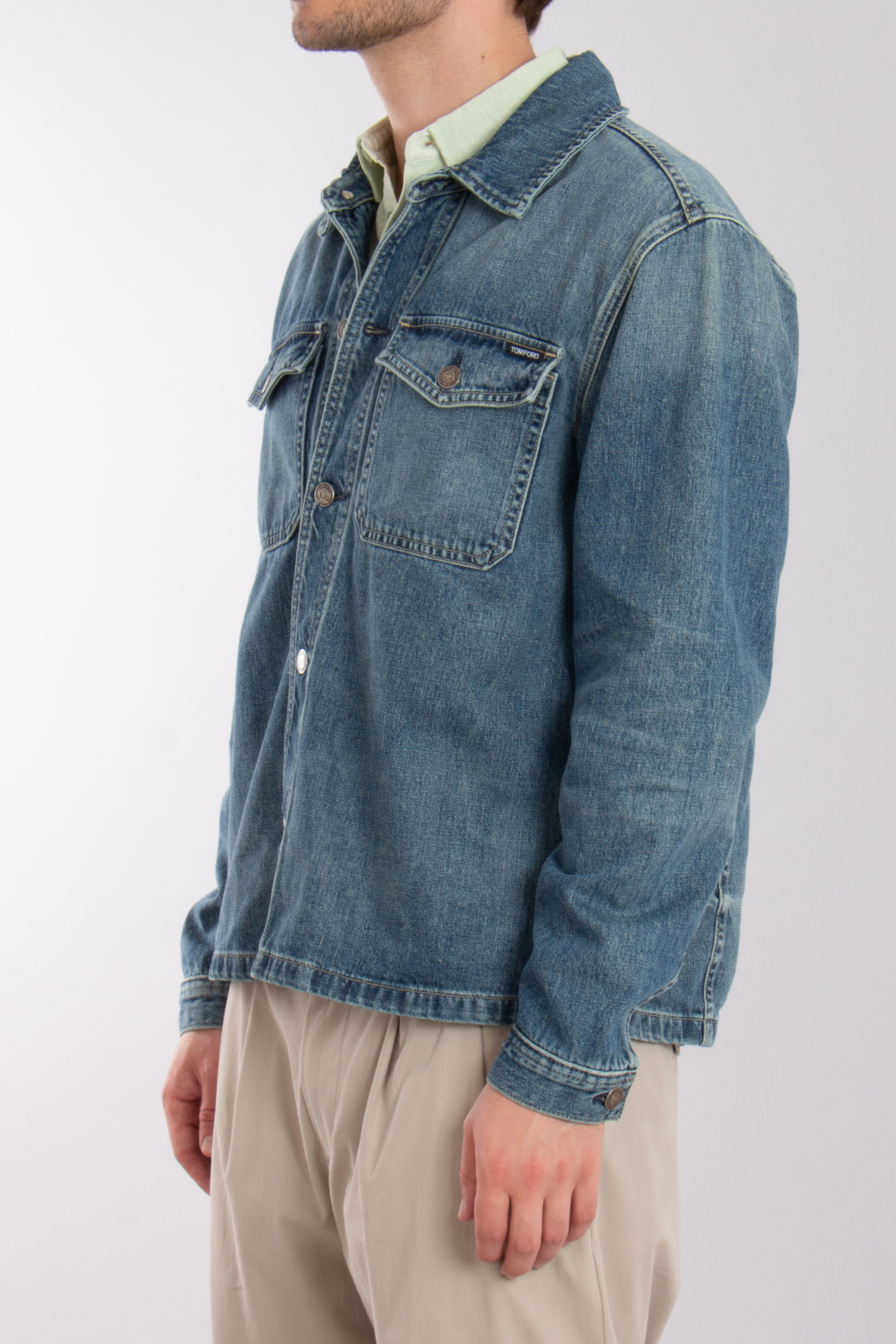 TOM FORD Cotton Denim Shirt Jacket