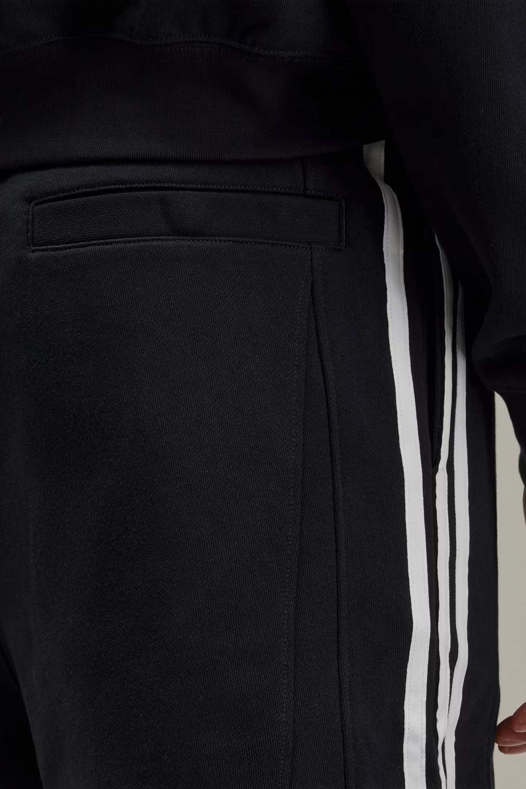 Y-3 Cotton Blend French Terry Cutline Shorts