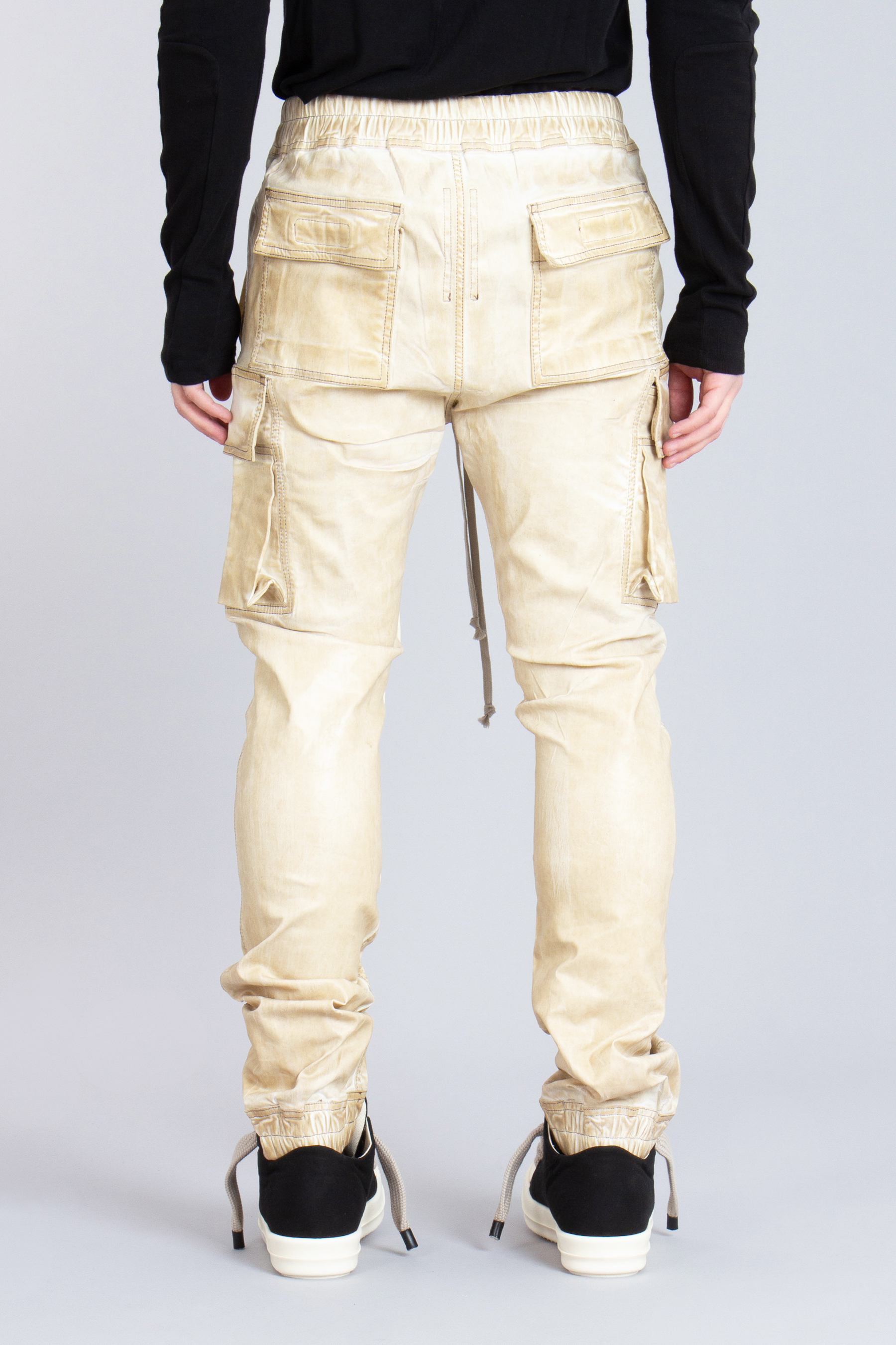 RICK OWENS DRKSHDW Mastodon Cut Overdyed Foil Stretch Denim Pants